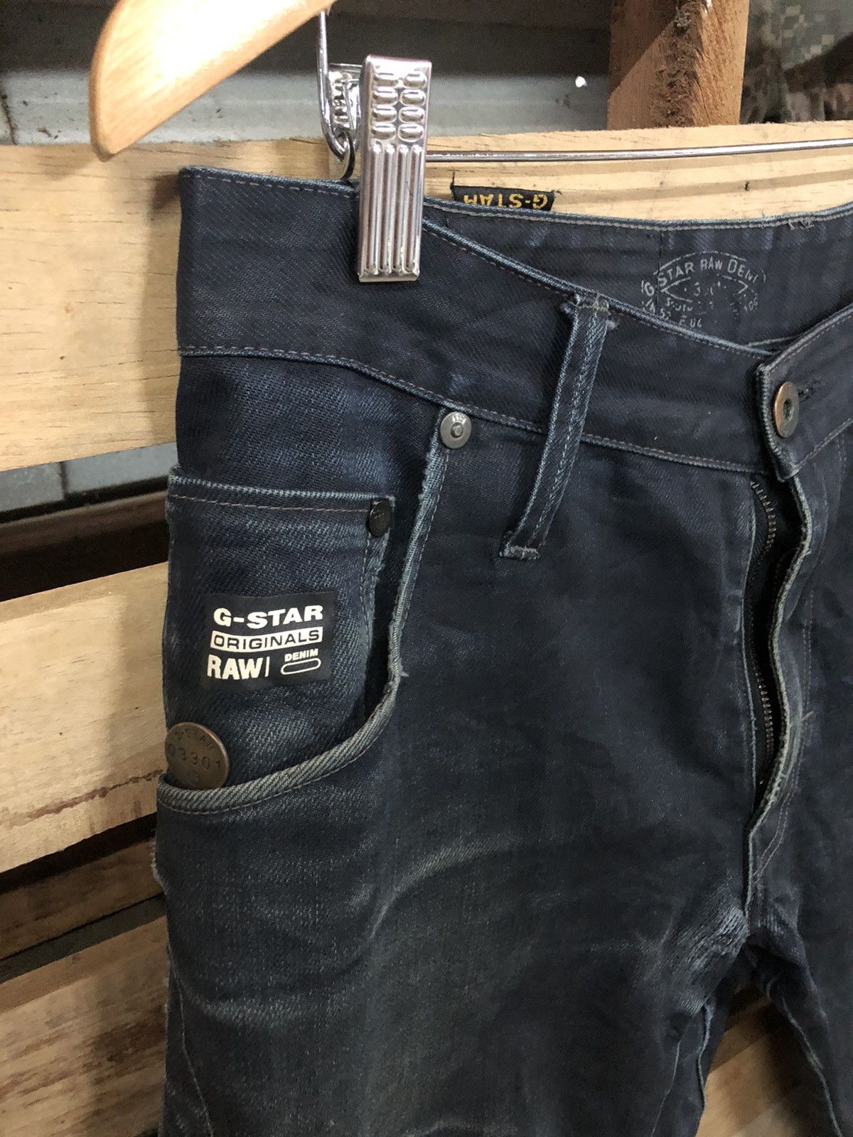 G-Star G Star Raw Denim 3301 Unique Curve Jeans Size US 31 - 4 Thumbnail