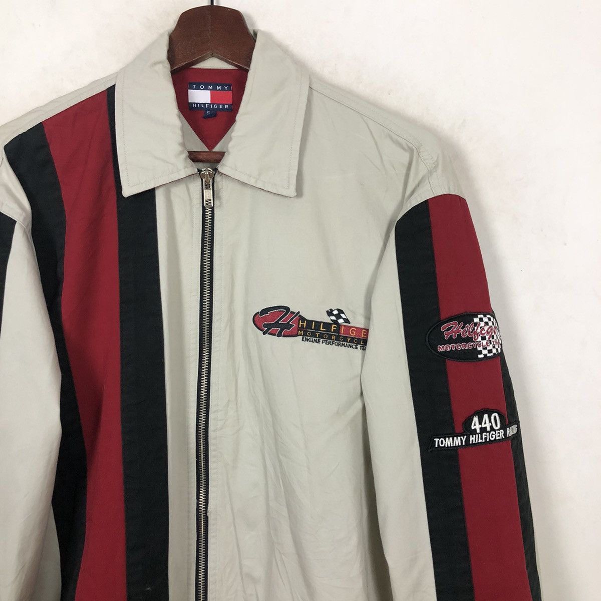 Japanese Brand × Vintage TOMMY HILFIGER MOTORCYCLES BIG LOGO Size US S / EU 44-46 / 1 - 3 Thumbnail