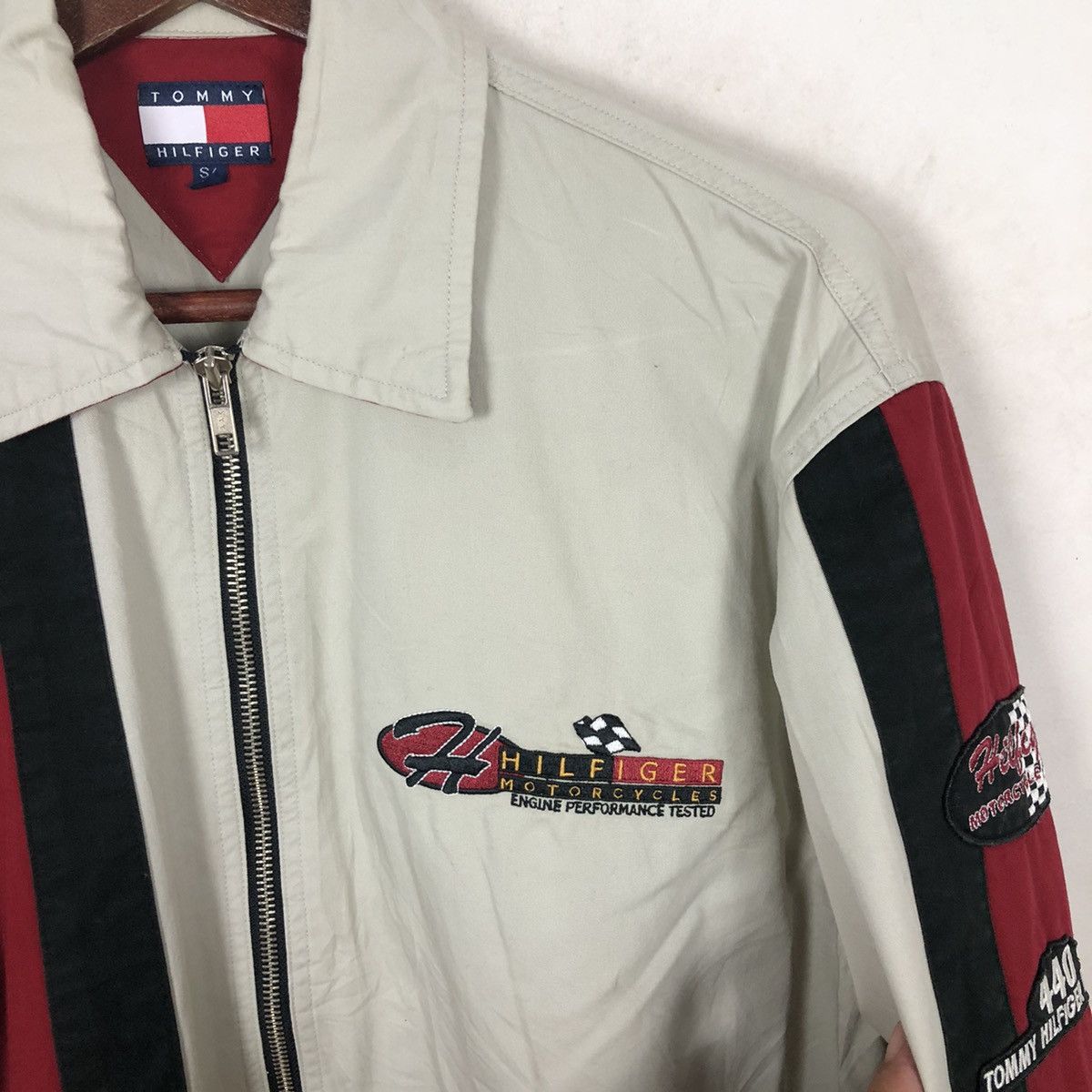 Japanese Brand × Vintage TOMMY HILFIGER MOTORCYCLES BIG LOGO Size US S / EU 44-46 / 1 - 5 Thumbnail