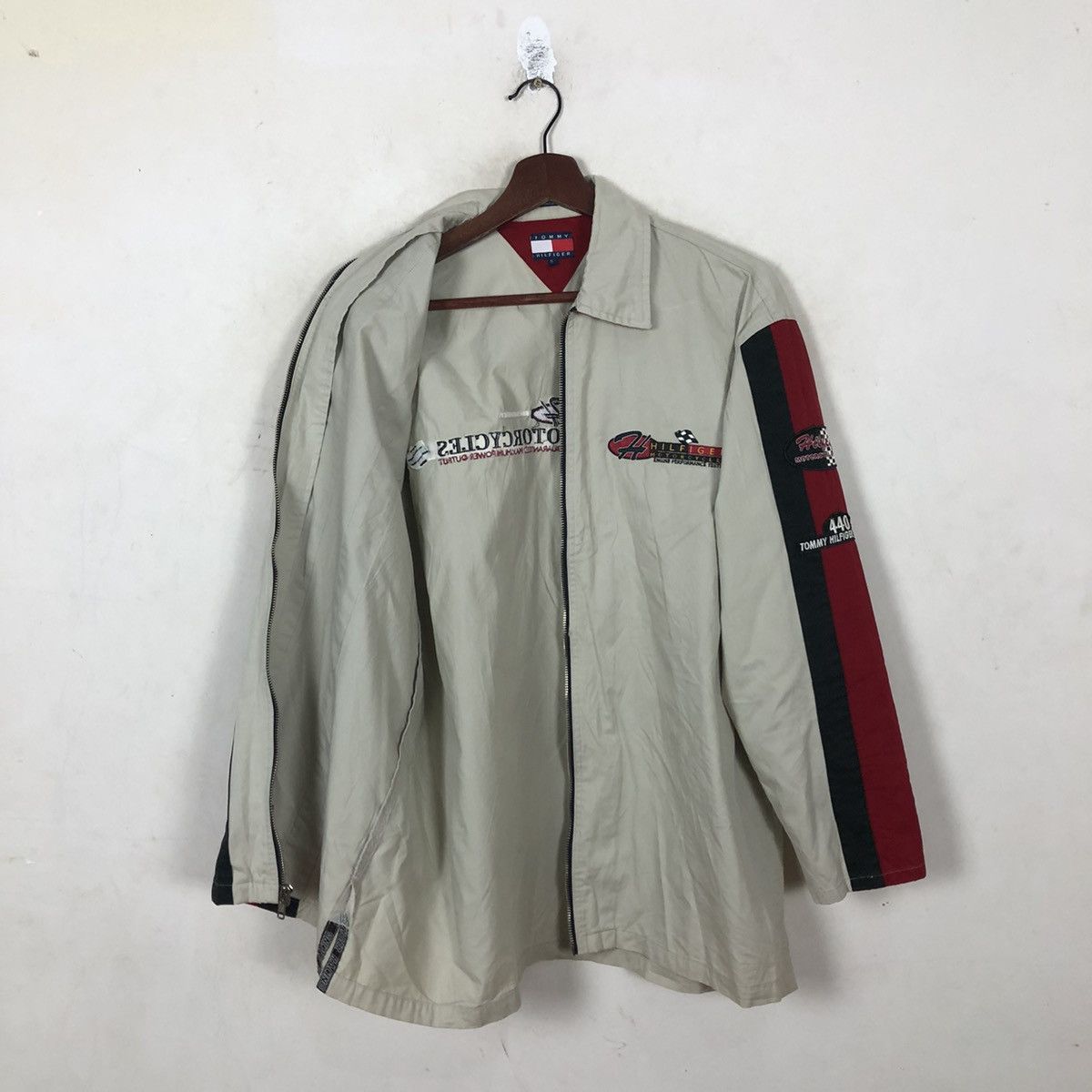 Japanese Brand × Vintage TOMMY HILFIGER MOTORCYCLES BIG LOGO Size US S / EU 44-46 / 1 - 10 Thumbnail