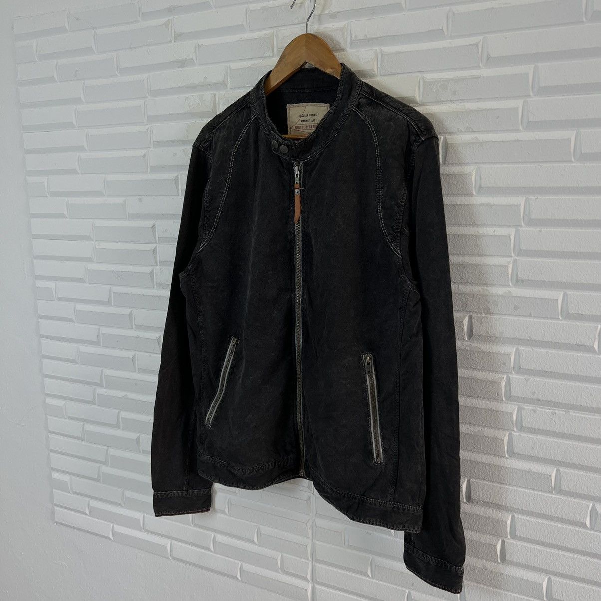 Japanese Brand VINTAGE BALL BIKER JACKET INSPIRED BY SCHOTT PERFECTO Size US XL / EU 56 / 4 - 2 Thumbnail