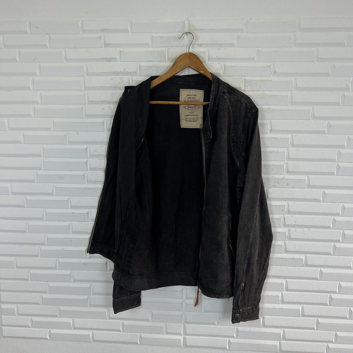 Japanese Brand VINTAGE BALL BIKER JACKET INSPIRED BY SCHOTT PERFECTO Size US XL / EU 56 / 4 - 11 Thumbnail