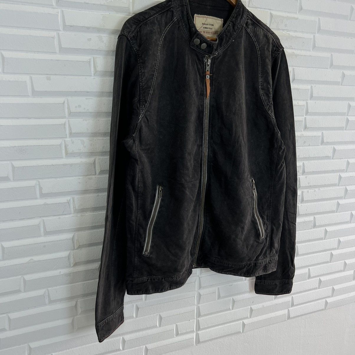 Japanese Brand VINTAGE BALL BIKER JACKET INSPIRED BY SCHOTT PERFECTO Size US XL / EU 56 / 4 - 5 Thumbnail