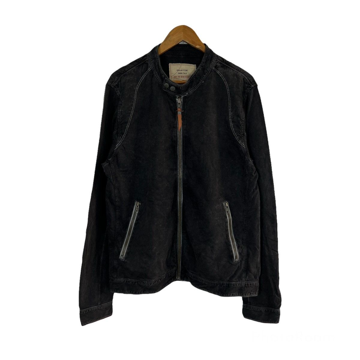 Japanese Brand VINTAGE BALL BIKER JACKET INSPIRED BY SCHOTT PERFECTO Size US XL / EU 56 / 4 - 1 Thumbnail