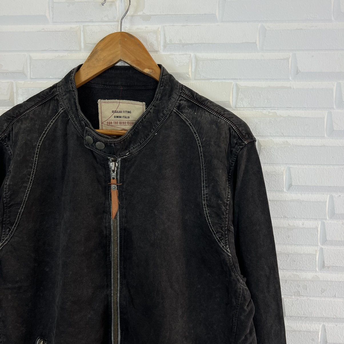Japanese Brand VINTAGE BALL BIKER JACKET INSPIRED BY SCHOTT PERFECTO Size US XL / EU 56 / 4 - 6 Thumbnail