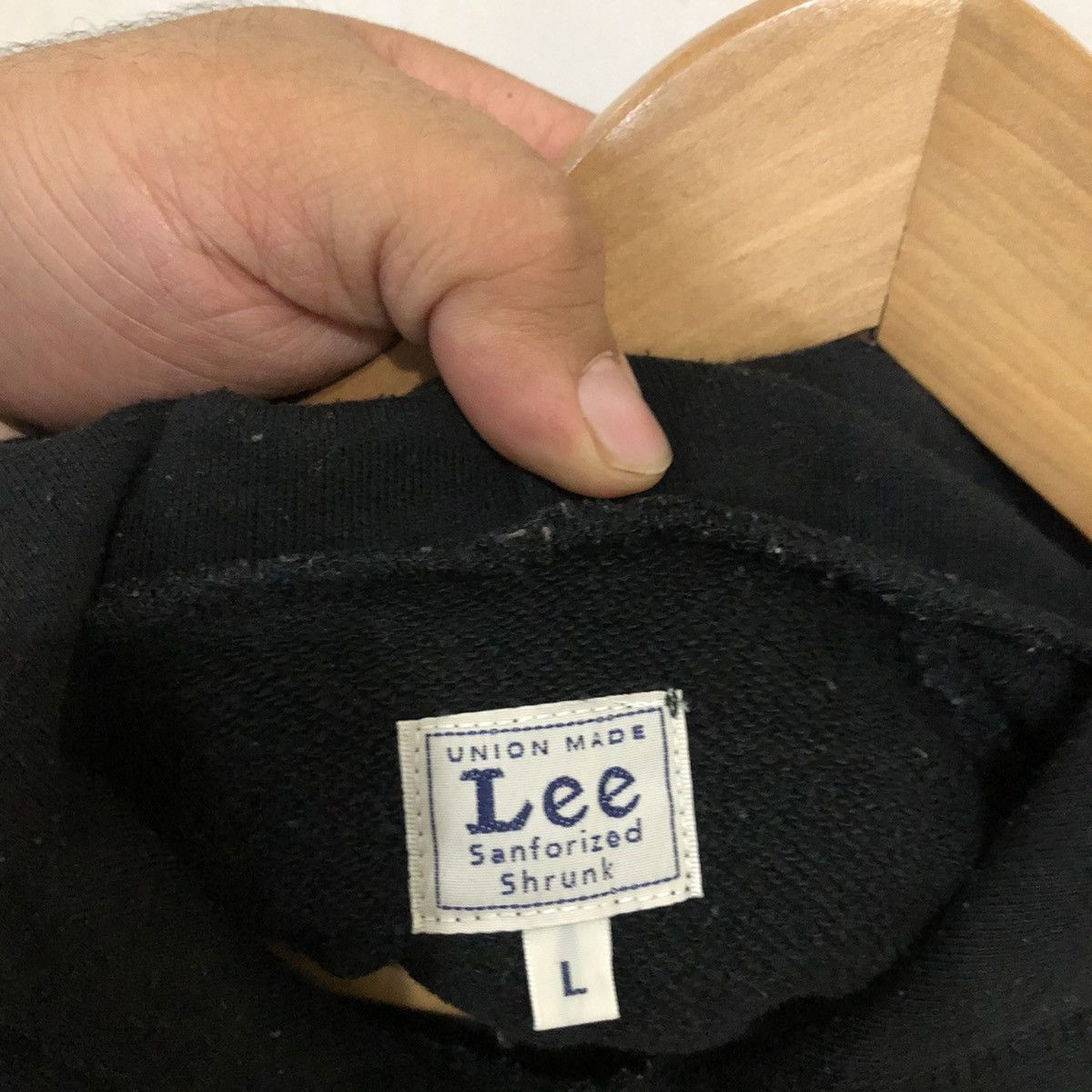Lee × Vintage Union Made LEE Sanforized Shrunk Hoodie Made in USA Size US L / EU 52-54 / 3 - 9 Thumbnail