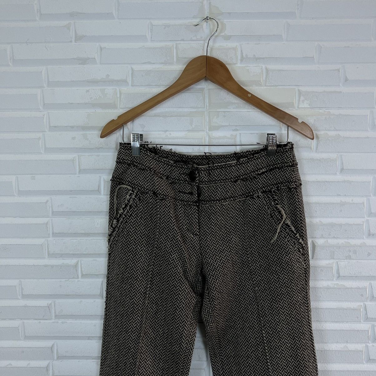 Japanese Brand WOOL PANTS MAX MARA CO. Size US 30 / EU 46 - 2 Thumbnail