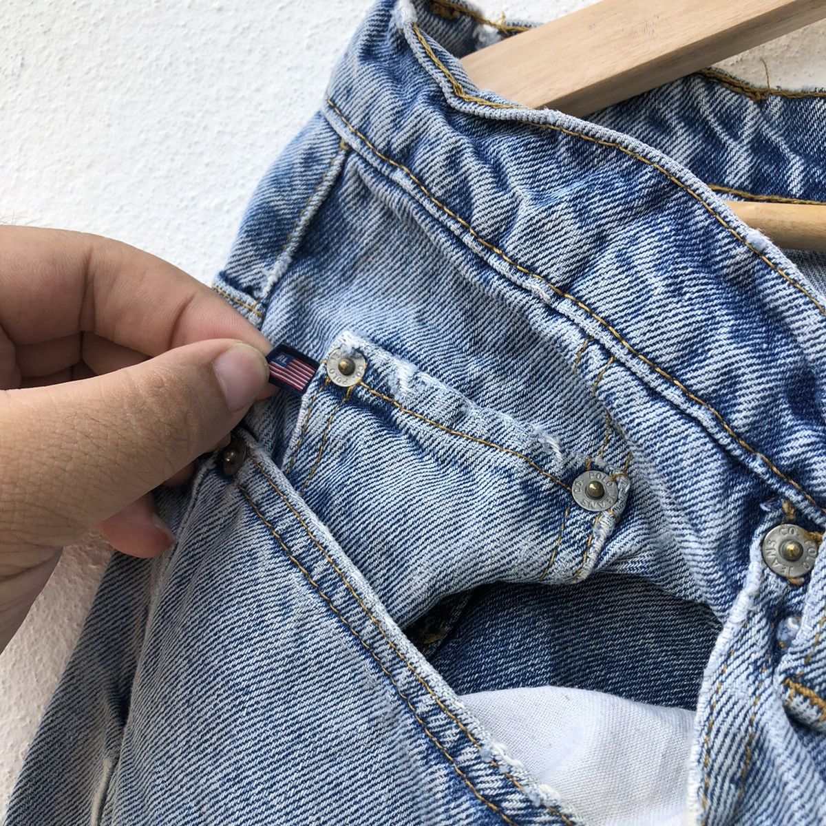 Japanese Brand POLO JEANS COMPANY RALPH LAUREN DISTRESSED DENIM Size US 33 - 9 Thumbnail