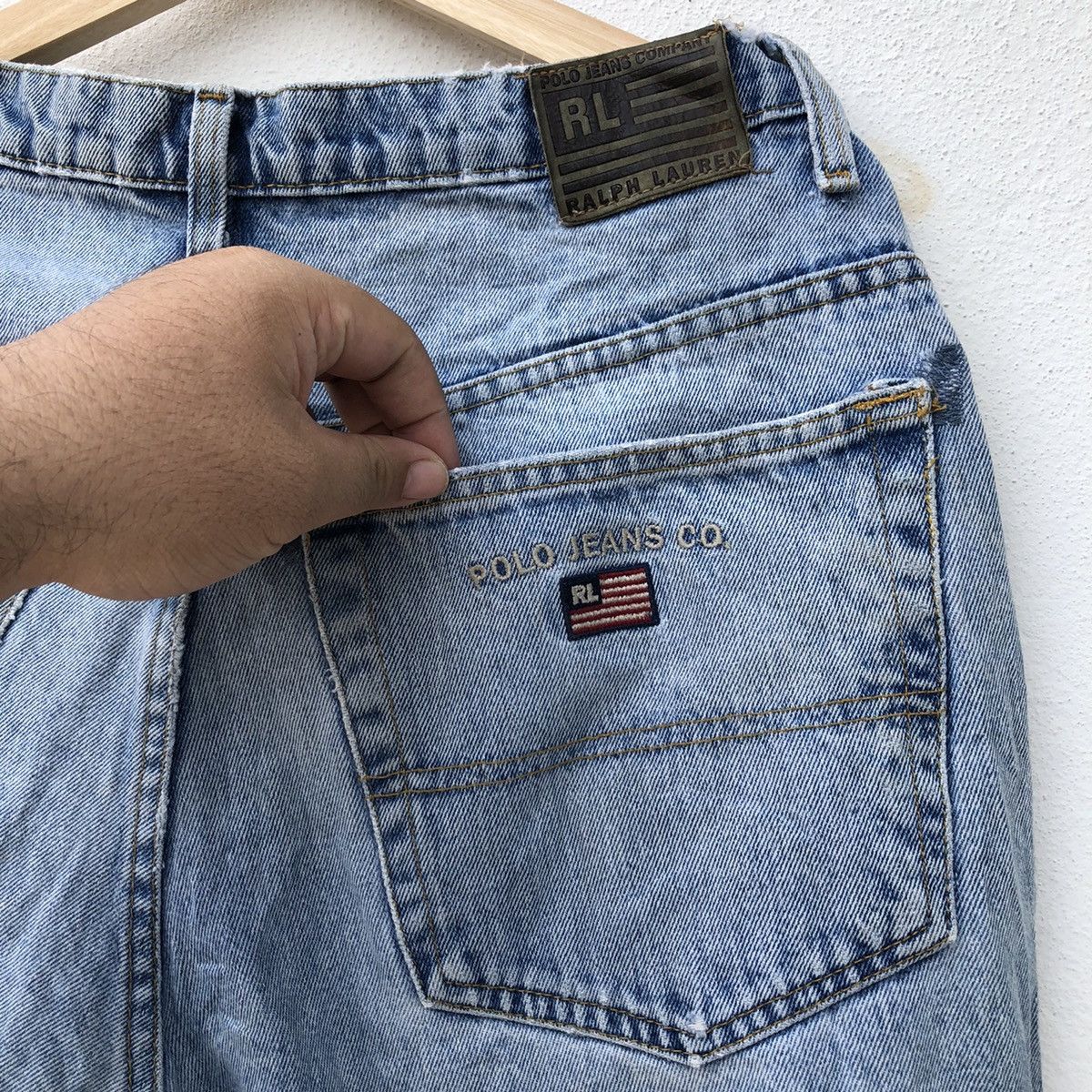 Japanese Brand POLO JEANS COMPANY RALPH LAUREN DISTRESSED DENIM Size US 33 - 12 Thumbnail