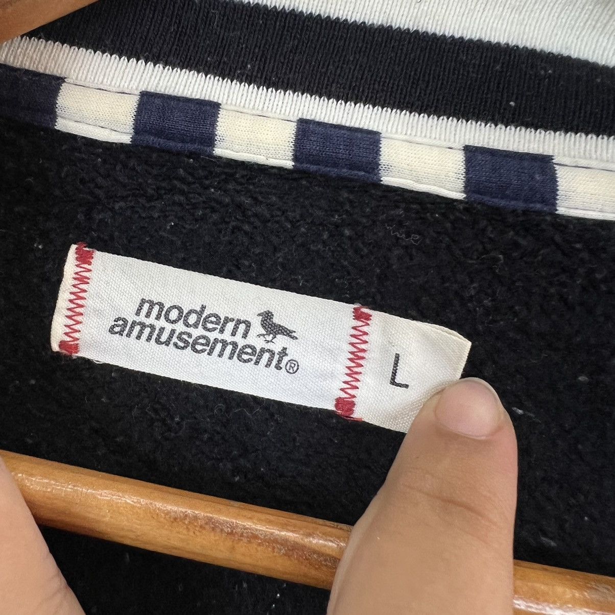 Japanese Brand VINTAGE VARSITY JACKET MODERN AMUSEMENT BIG LOGO Size US L / EU 52-54 / 3 - 12 Thumbnail