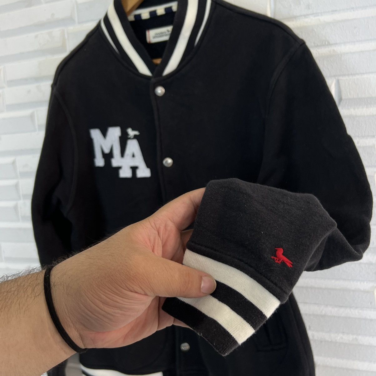 Japanese Brand VINTAGE VARSITY JACKET MODERN AMUSEMENT BIG LOGO Size US L / EU 52-54 / 3 - 7 Thumbnail