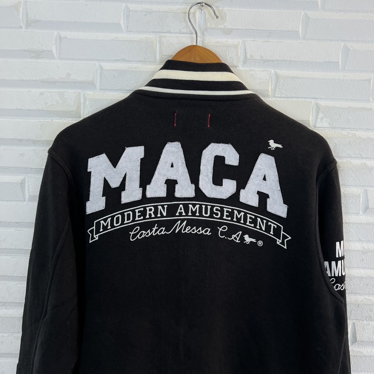 Japanese Brand VINTAGE VARSITY JACKET MODERN AMUSEMENT BIG LOGO Size US L / EU 52-54 / 3 - 10 Thumbnail