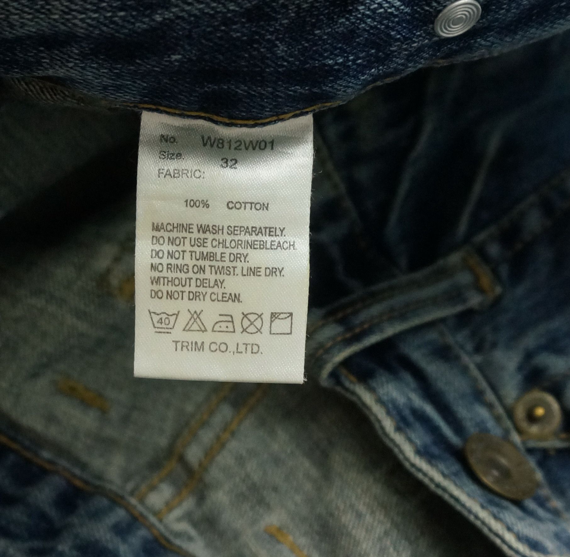 Japanese Brand BACK VINTAGE Distressed Straight Clawmark Carpenter Jeans Size US 32 / EU 48 - 13 Thumbnail