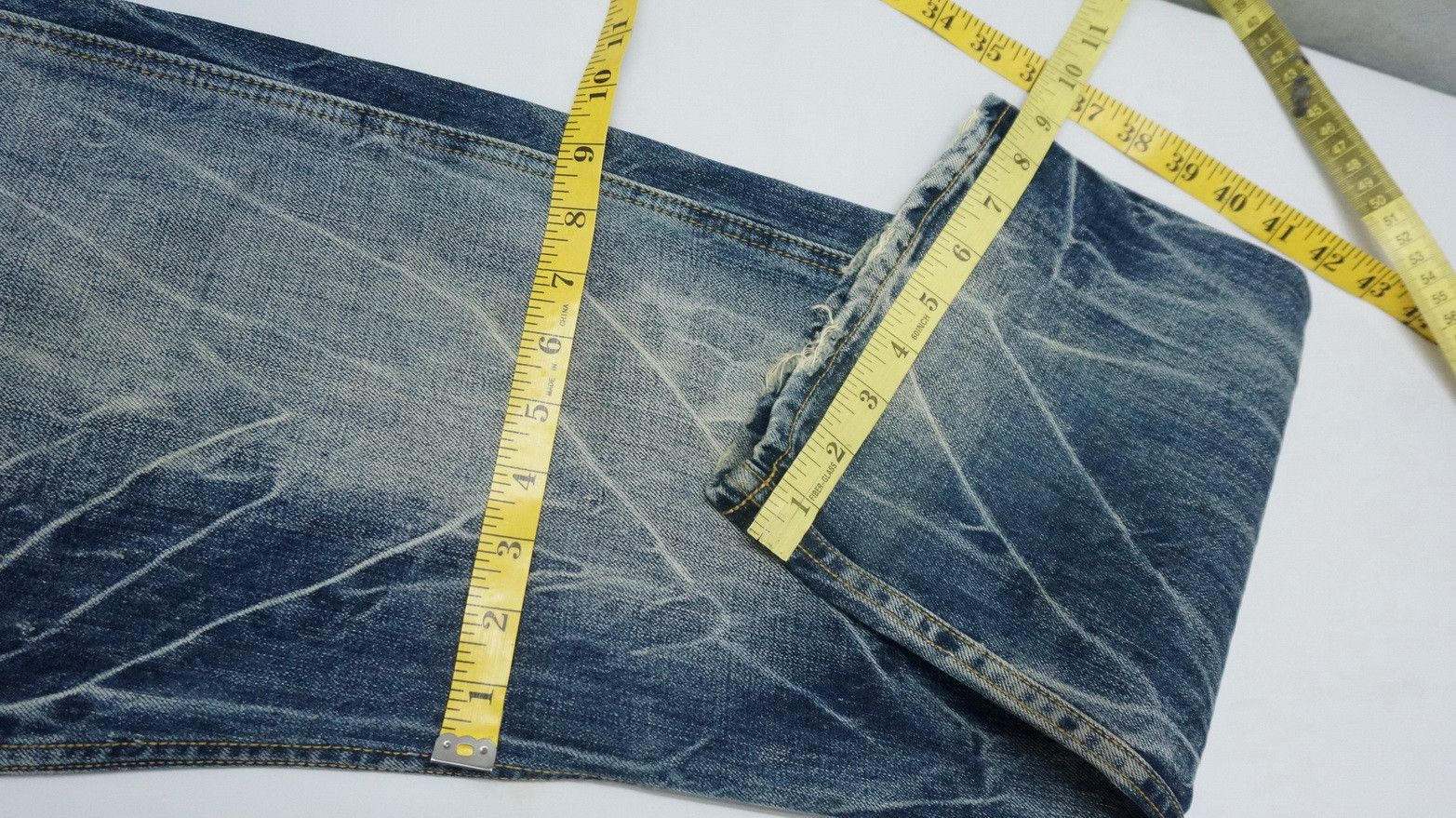 Japanese Brand BACK VINTAGE Distressed Straight Clawmark Carpenter Jeans Size US 32 / EU 48 - 17 Thumbnail