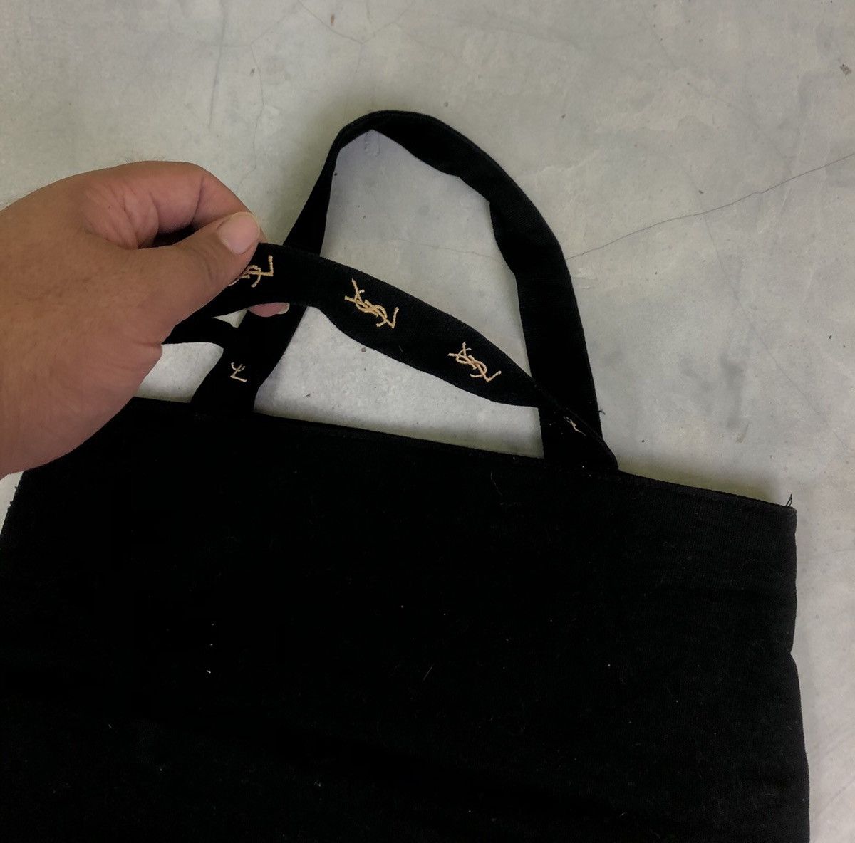 Vintage YSL PARFUMS CANVAS TOTE Size ONE SIZE - 3 Thumbnail