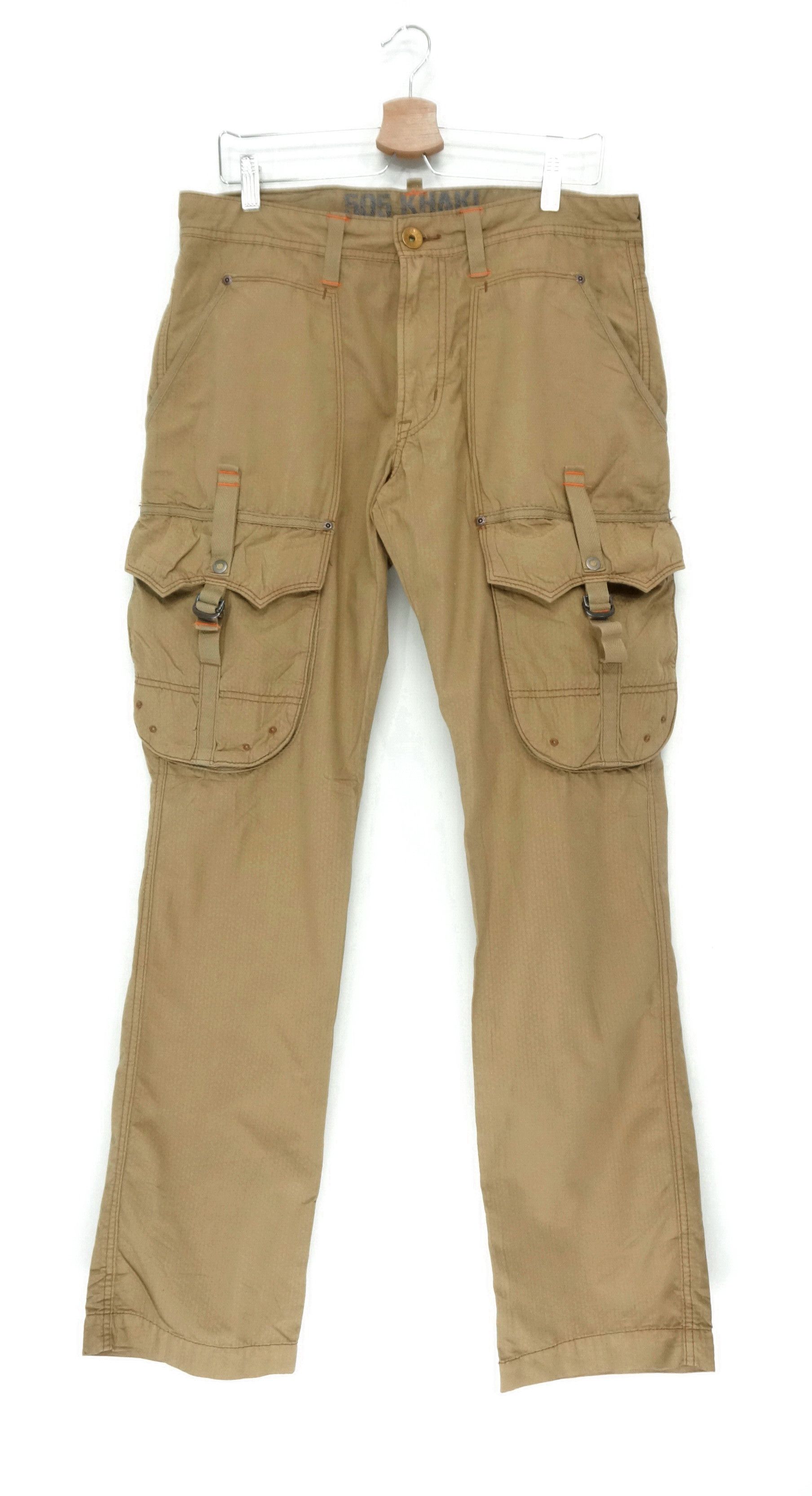 image of Best Offer Edwin 505 Slim Cargo Pants in Brown Khaki, Men's (Size 34)