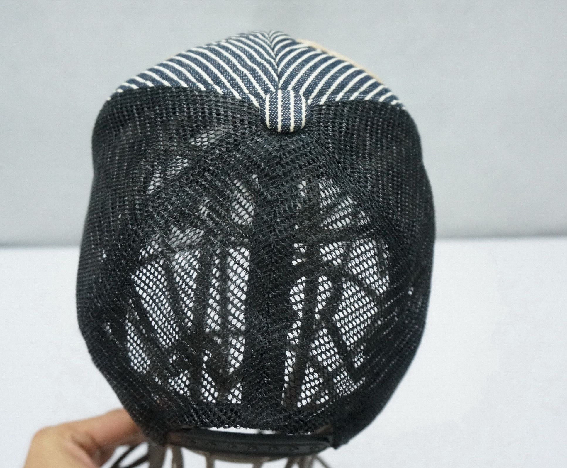 Japanese Brand 🔥Japan Vintage PLUMP DIAMOND Distressed Hickory Denim Cap Size ONE SIZE - 7 Thumbnail