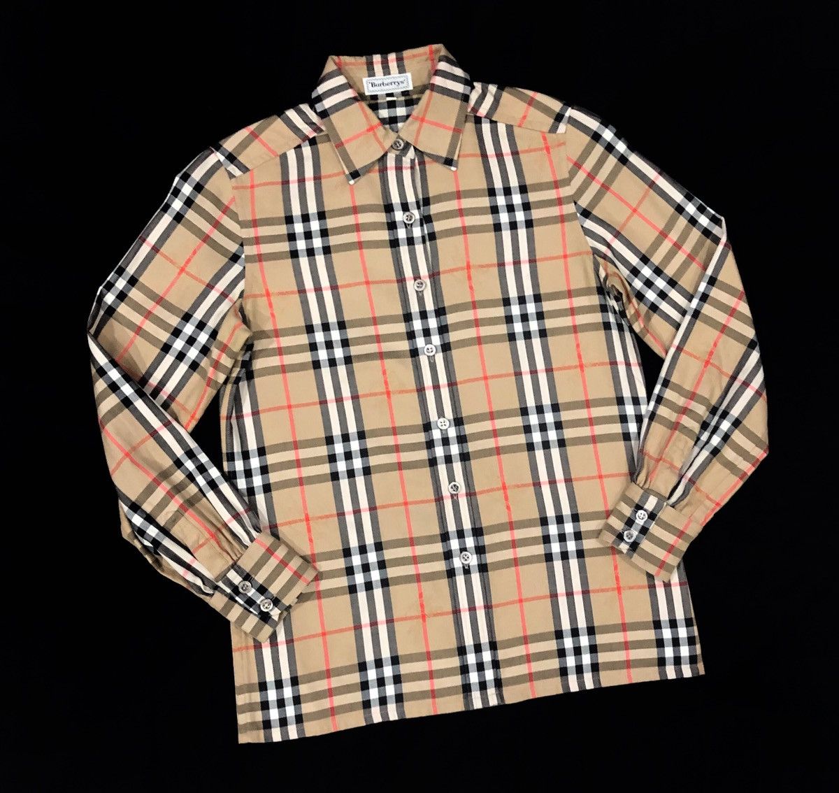 Burberry Vintage Burberrys Novacheck Long Sleeves For Women Size S / US 4 / IT 40 - 1 Thumbnail