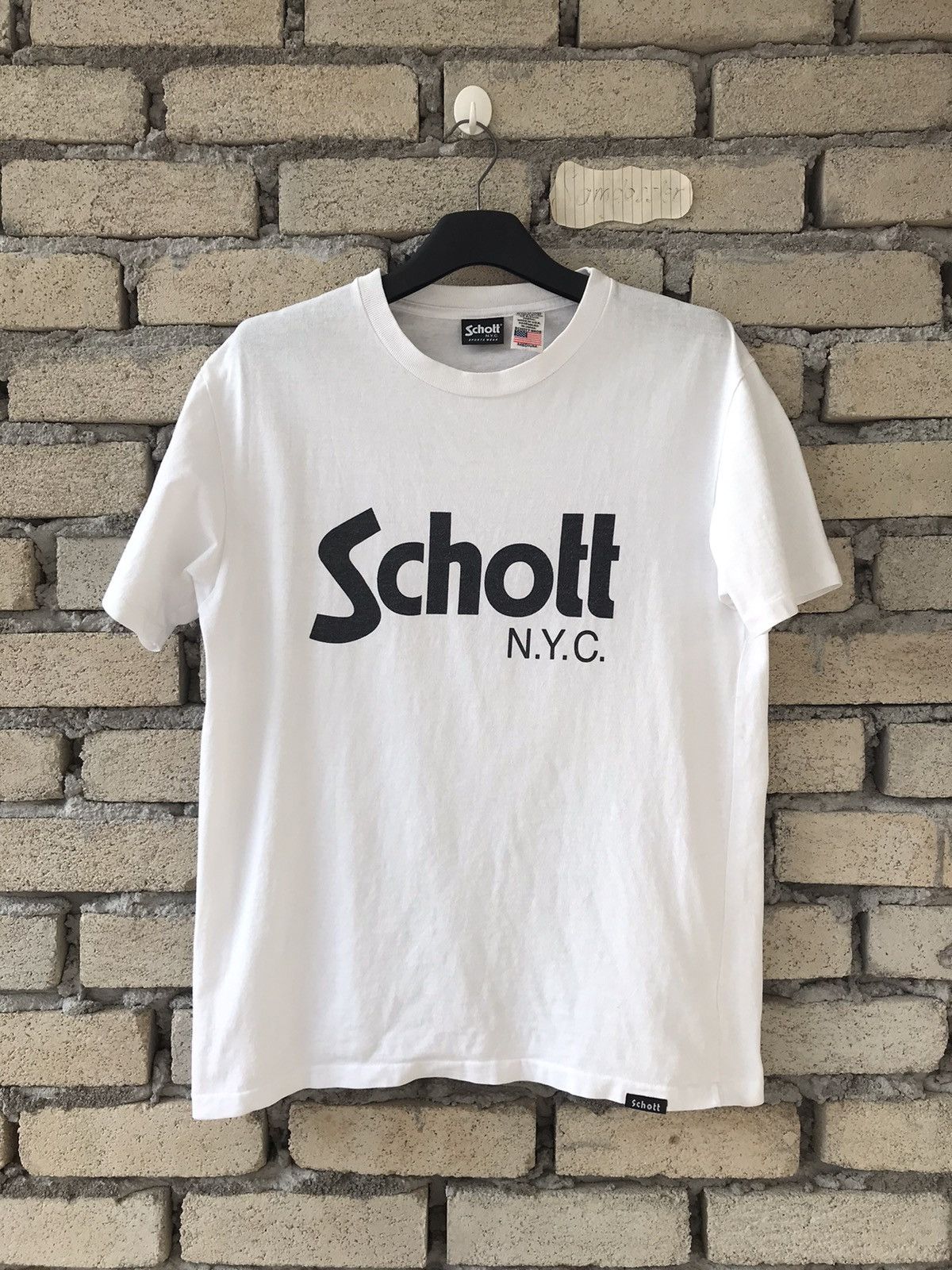 Schott × Vintage Vintage 90s Schott N.Y.C Spell Out Size US M / EU 48-50 / 2 - 1 Thumbnail
