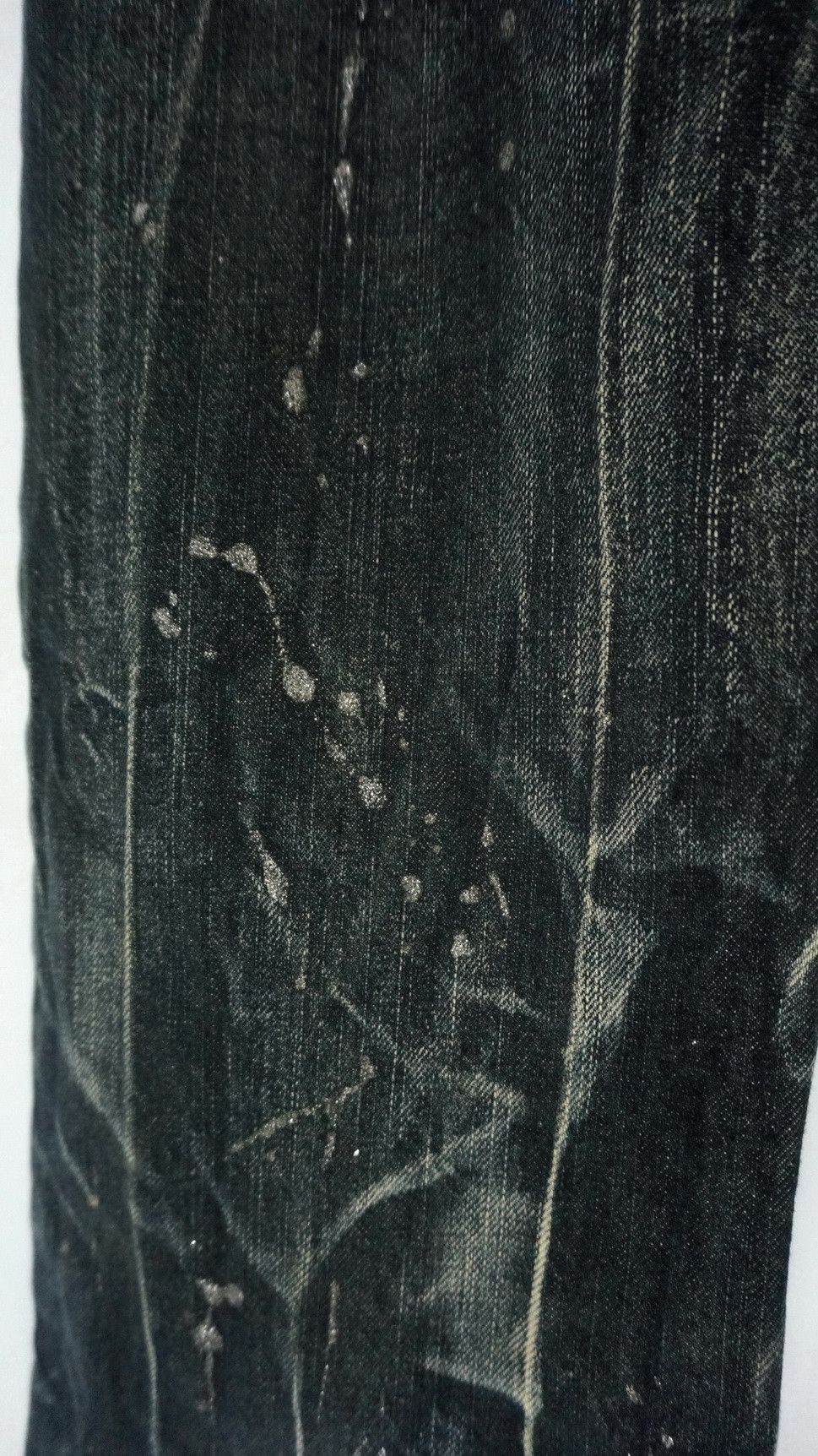 Japanese Brand NYLAUS Distressed Greenish Indigo Ripped Worn Out Jeans Size US 32 / EU 48 - 11 Thumbnail