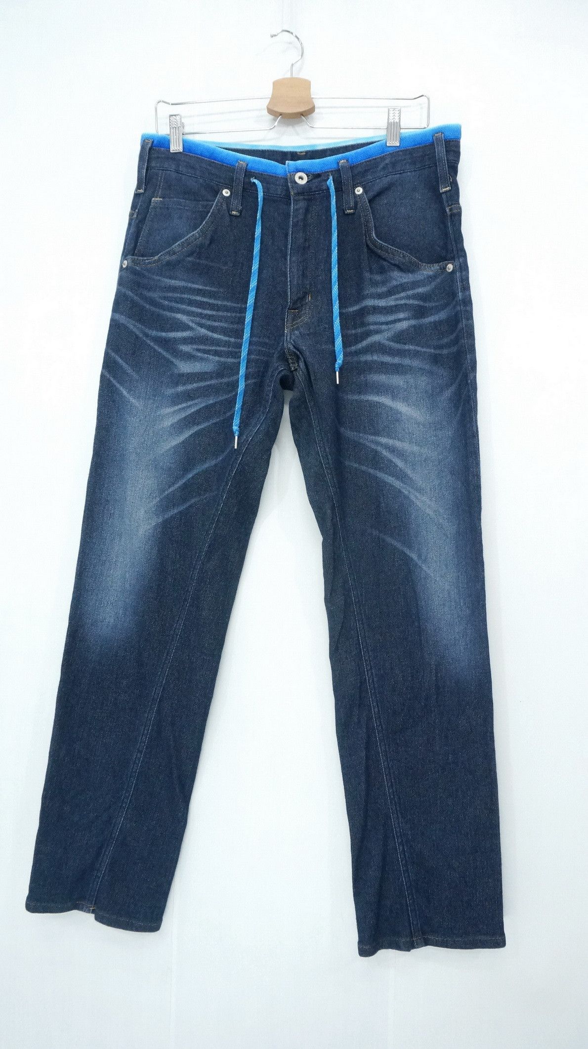 image of Edwin Jerseys Soft Comfy Easy Jeans in Blue Denim, Men's (Size 33)