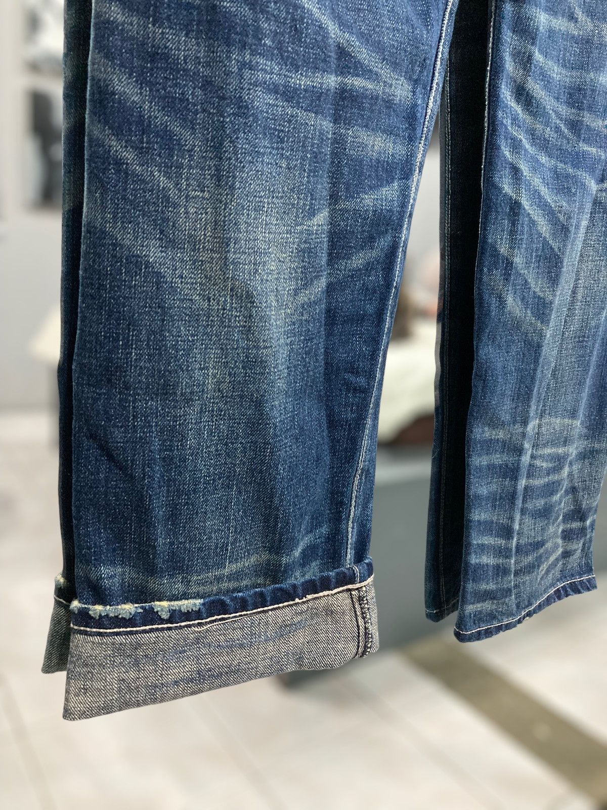 Wtaps “Who Dare Wins” SS2011 Damage Repair Processing Denim Size US 37 - 3 Thumbnail