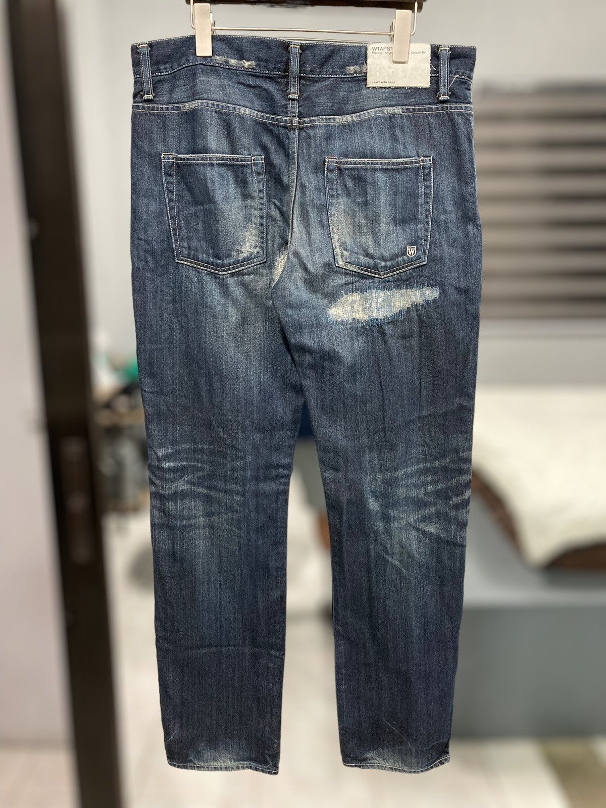Wtaps “Who Dare Wins” SS2011 Damage Repair Processing Denim Size US 37 - 2 Thumbnail