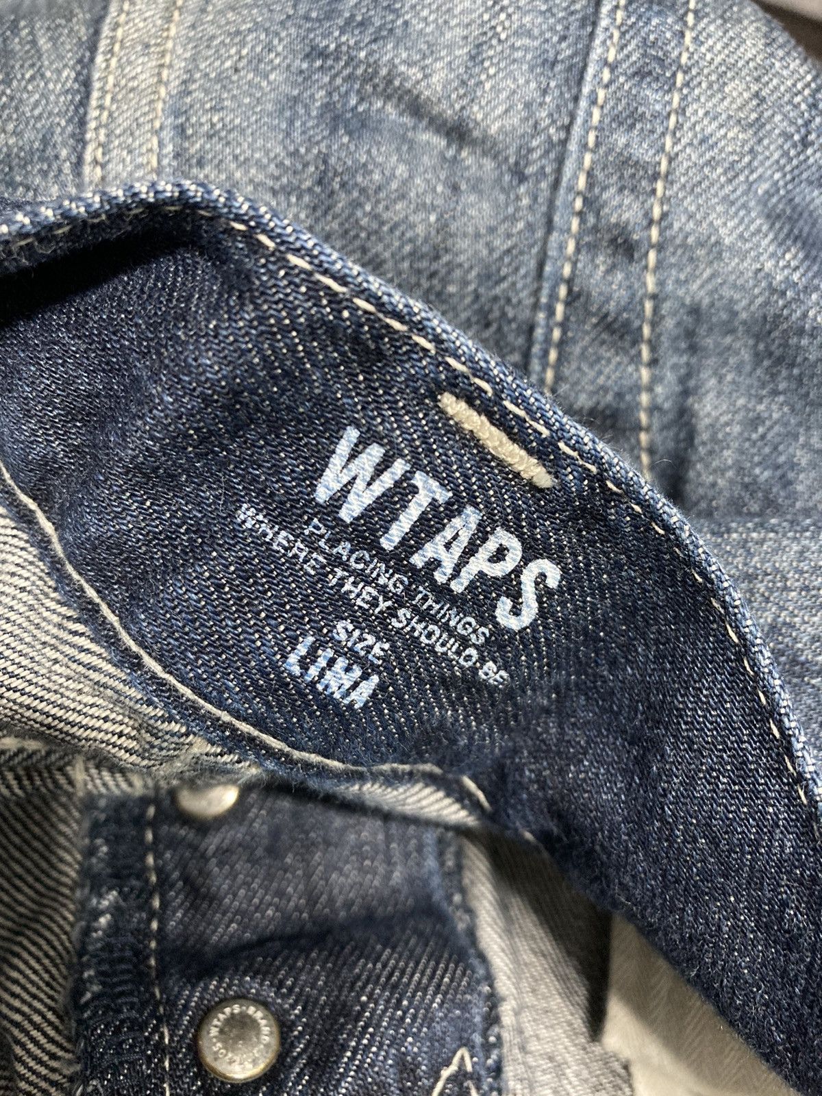 Wtaps “Who Dare Wins” SS2011 Damage Repair Processing Denim Size US 37 - 12 Thumbnail