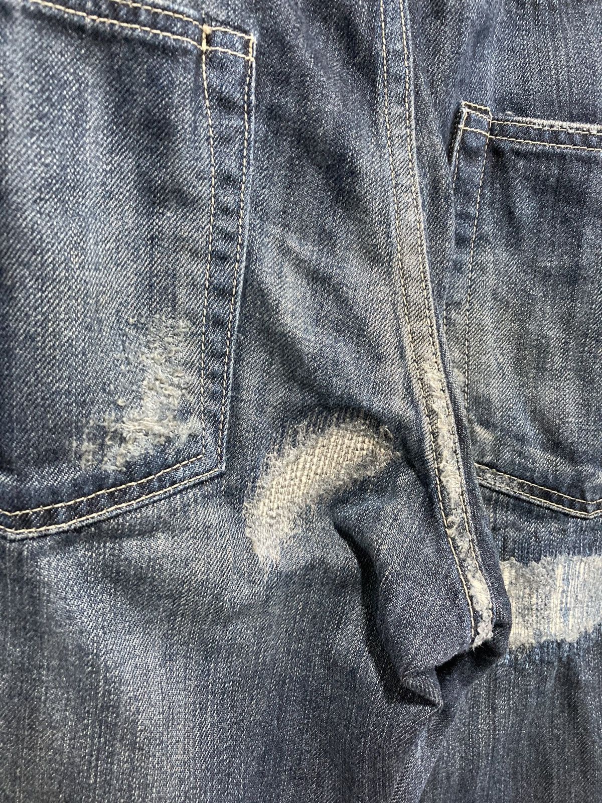 Wtaps “Who Dare Wins” SS2011 Damage Repair Processing Denim Size US 37 - 8 Thumbnail