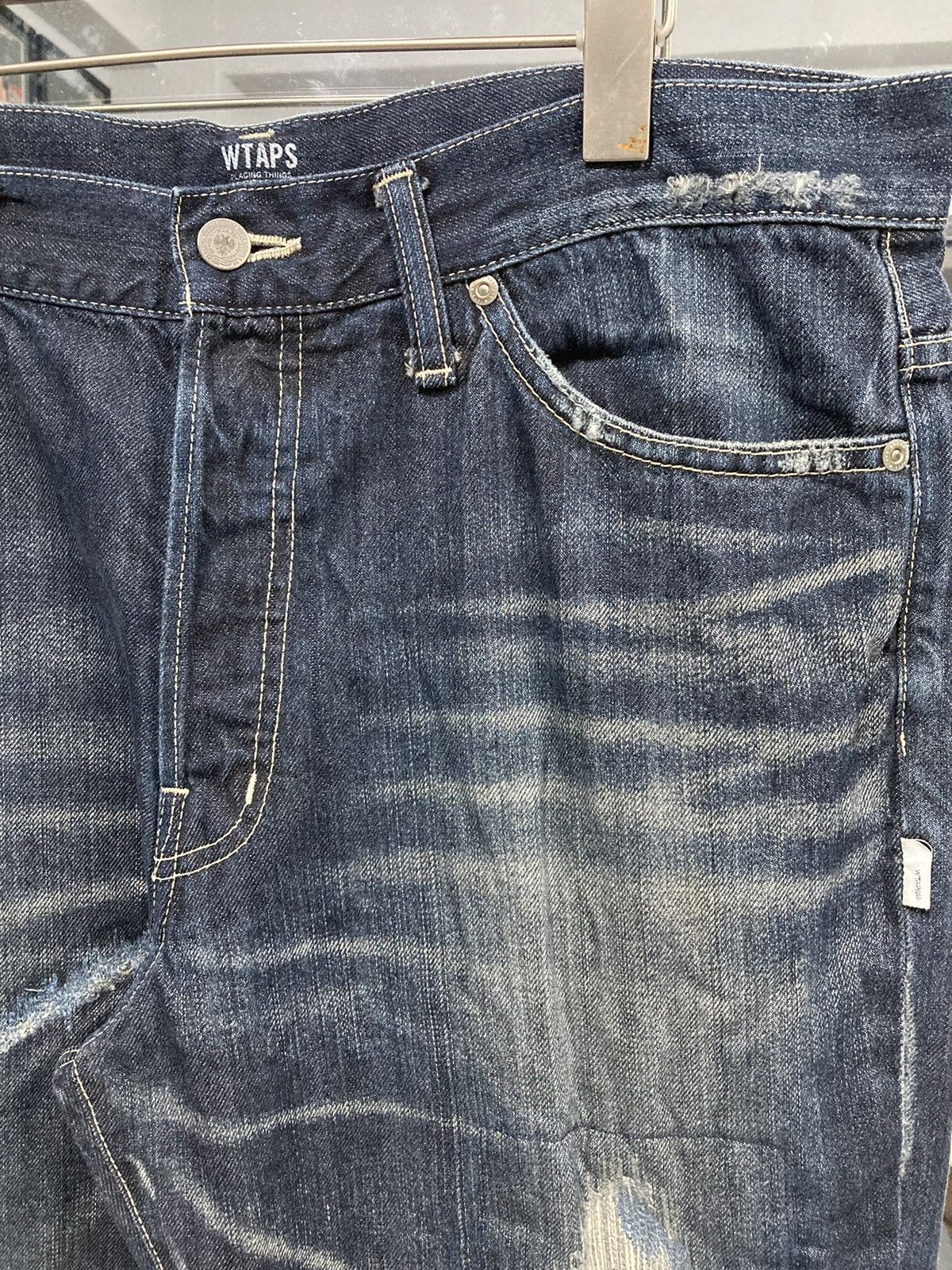 Wtaps “Who Dare Wins” SS2011 Damage Repair Processing Denim Size US 37 - 5 Thumbnail