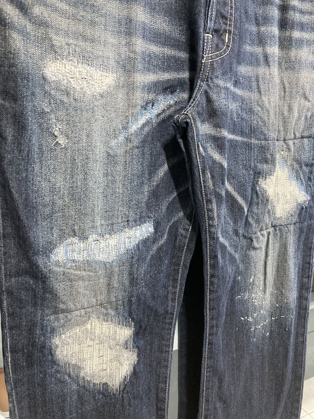 Wtaps “Who Dare Wins” SS2011 Damage Repair Processing Denim Size US 37 - 6 Thumbnail