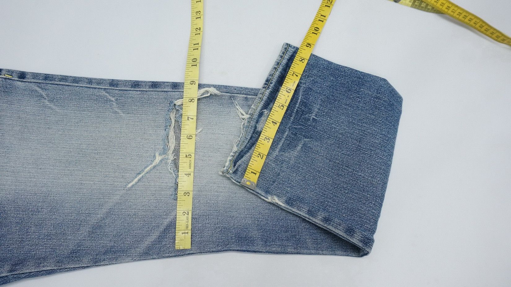 Japanese Brand Rare Japan BUDEN Vintage Distressed Double Waist Jeans Size US 31 - 18 Thumbnail
