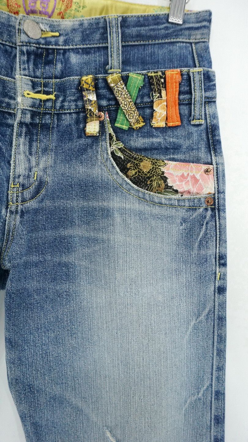 Japanese Brand Rare Japan BUDEN Vintage Distressed Double Waist Jeans Size US 31 - 5 Thumbnail
