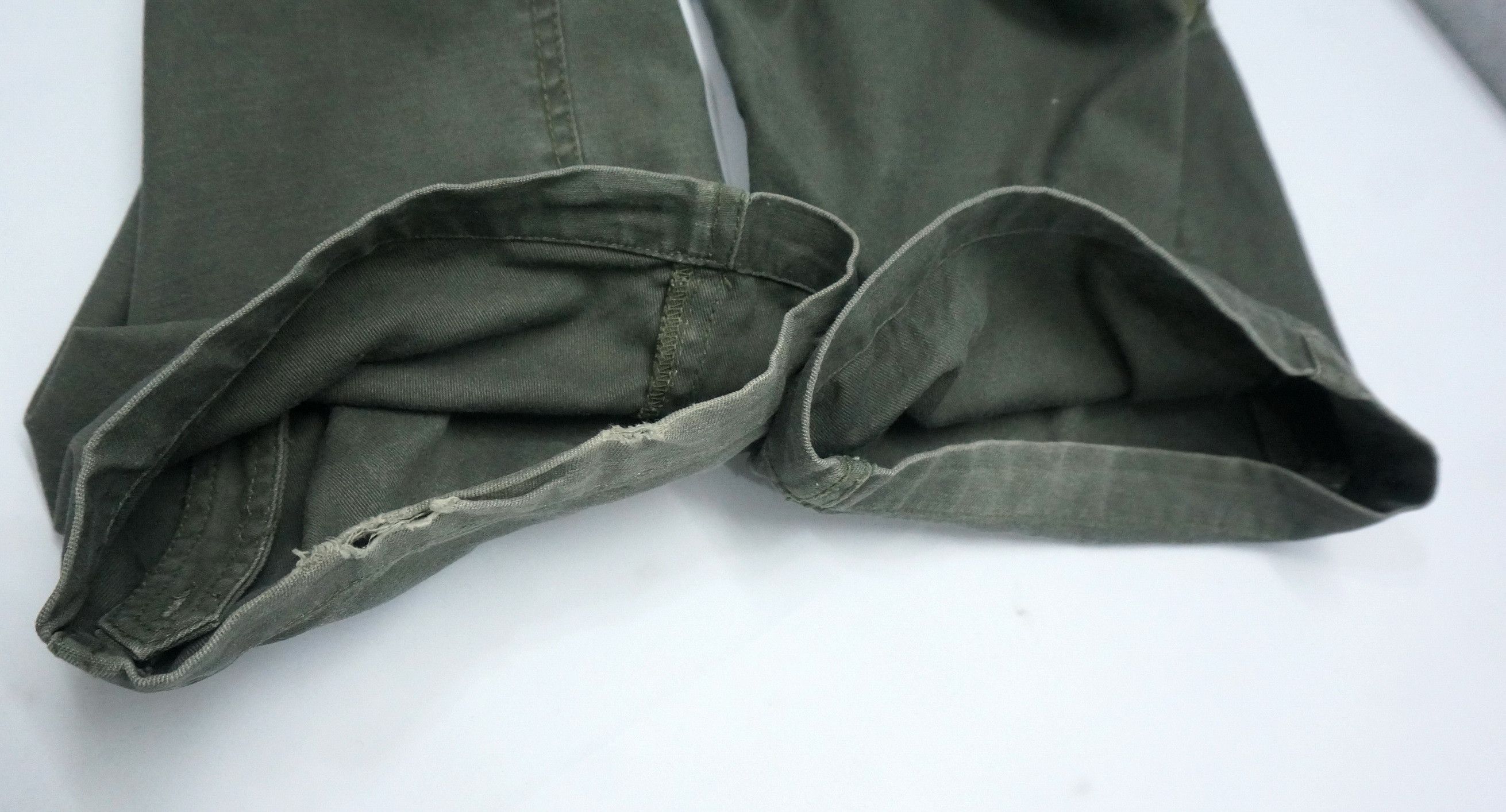 Japanese Brand Dope! JUNGLE STORM Faded Dark Green Tactical Cargo Pants Size US 33 - 23 Thumbnail