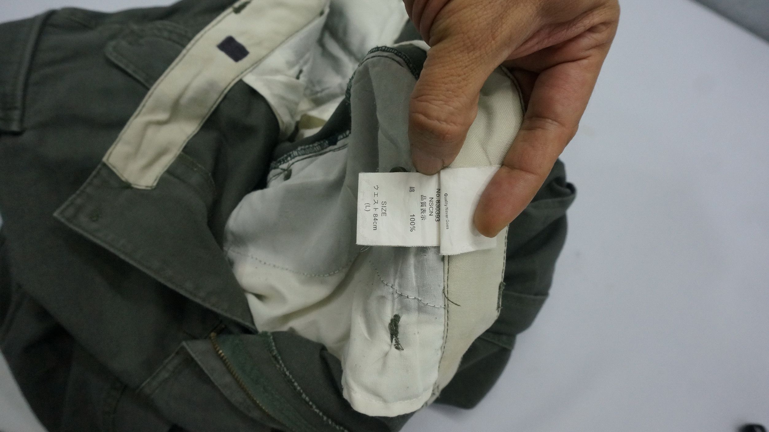 Japanese Brand Dope! JUNGLE STORM Faded Dark Green Tactical Cargo Pants Size US 33 - 21 Thumbnail