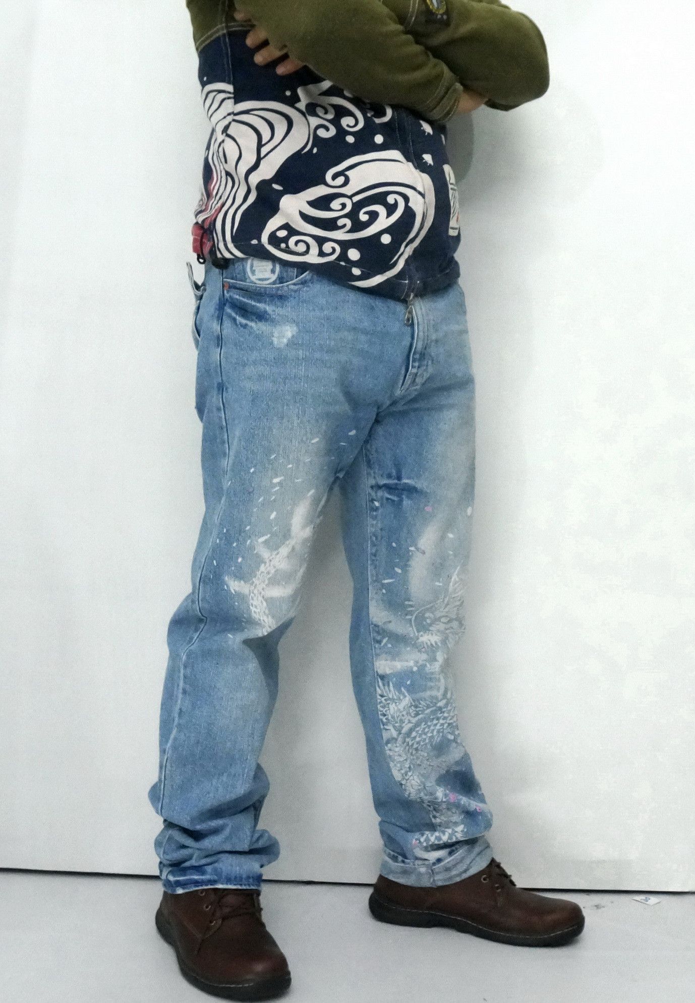 Japanese Brand 🔥🔥 Vintage Japanese Brand Buden Dragon Jeans Size US 35 - 4 Thumbnail
