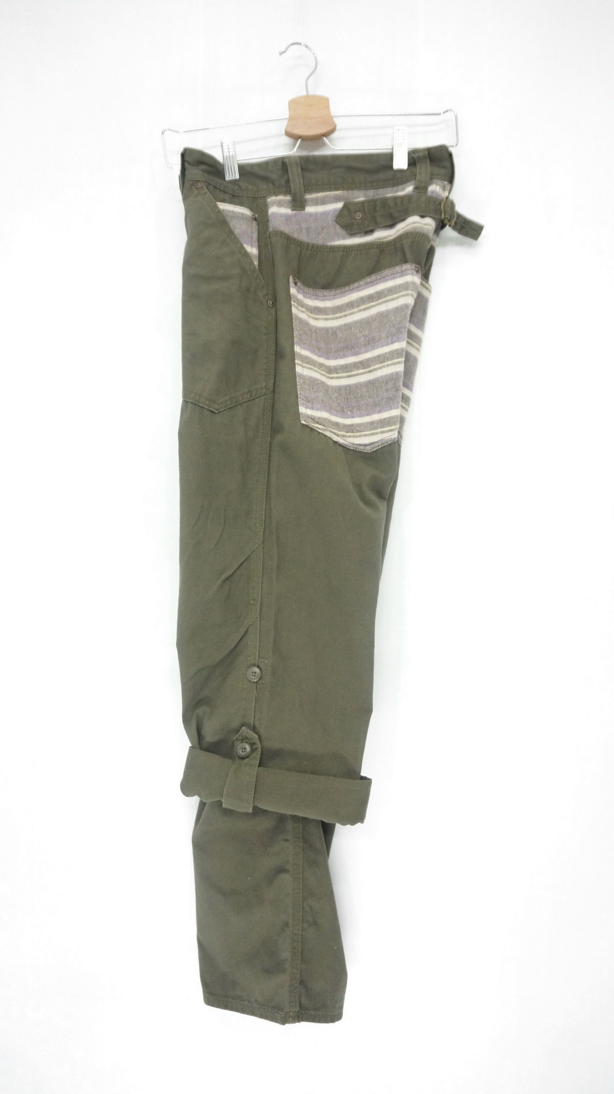 Japanese Brand 💥MADE IN HEAVEN🇯🇵Japan Fatigue Roll Up Pants Size US 29 - 5 Thumbnail