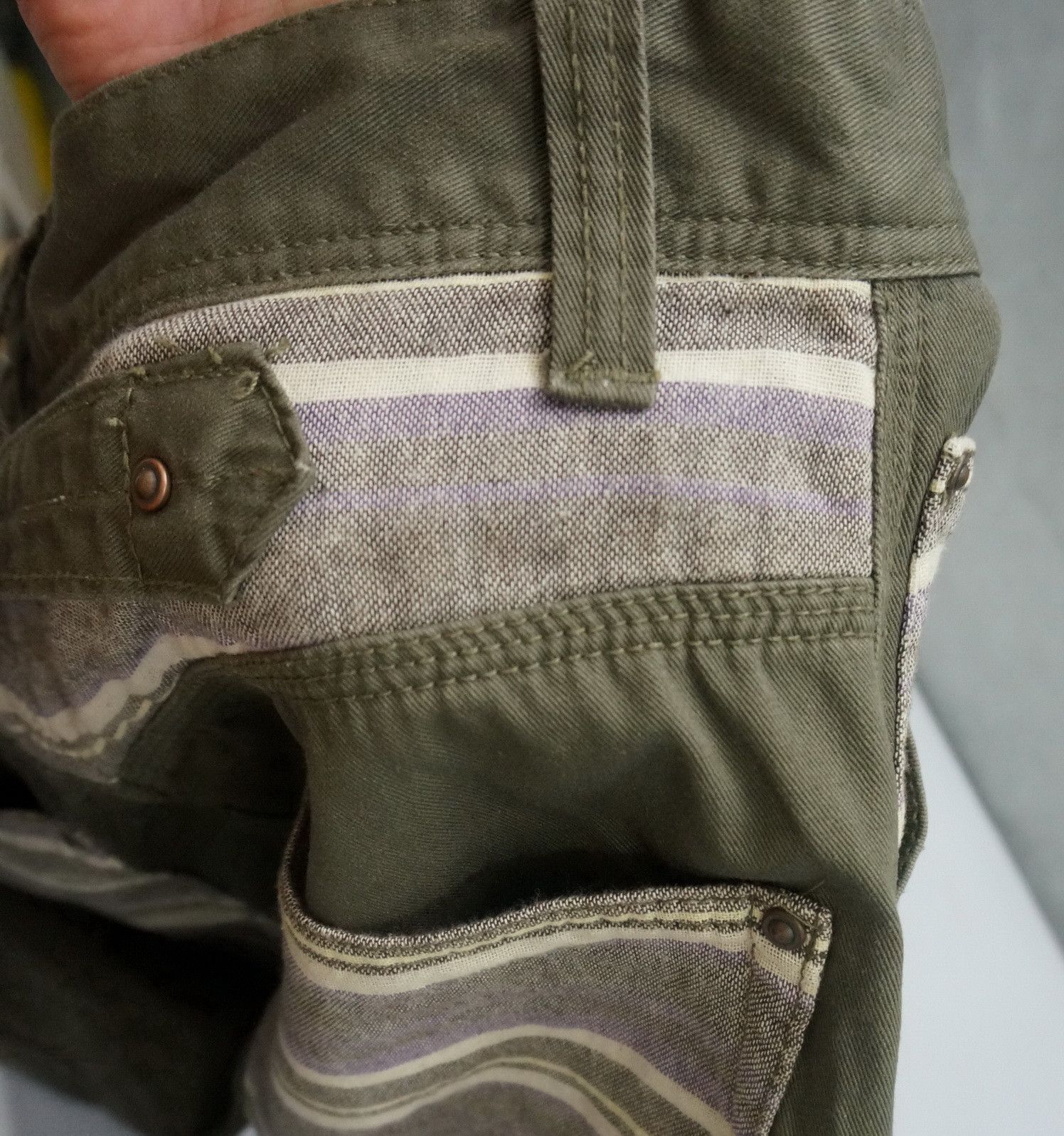 Japanese Brand 💥MADE IN HEAVEN🇯🇵Japan Fatigue Roll Up Pants Size US 29 - 20 Thumbnail