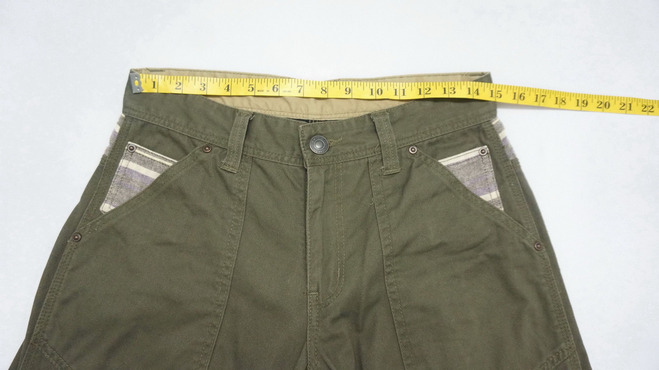 Japanese Brand 💥MADE IN HEAVEN🇯🇵Japan Fatigue Roll Up Pants Size US 29 - 13 Thumbnail