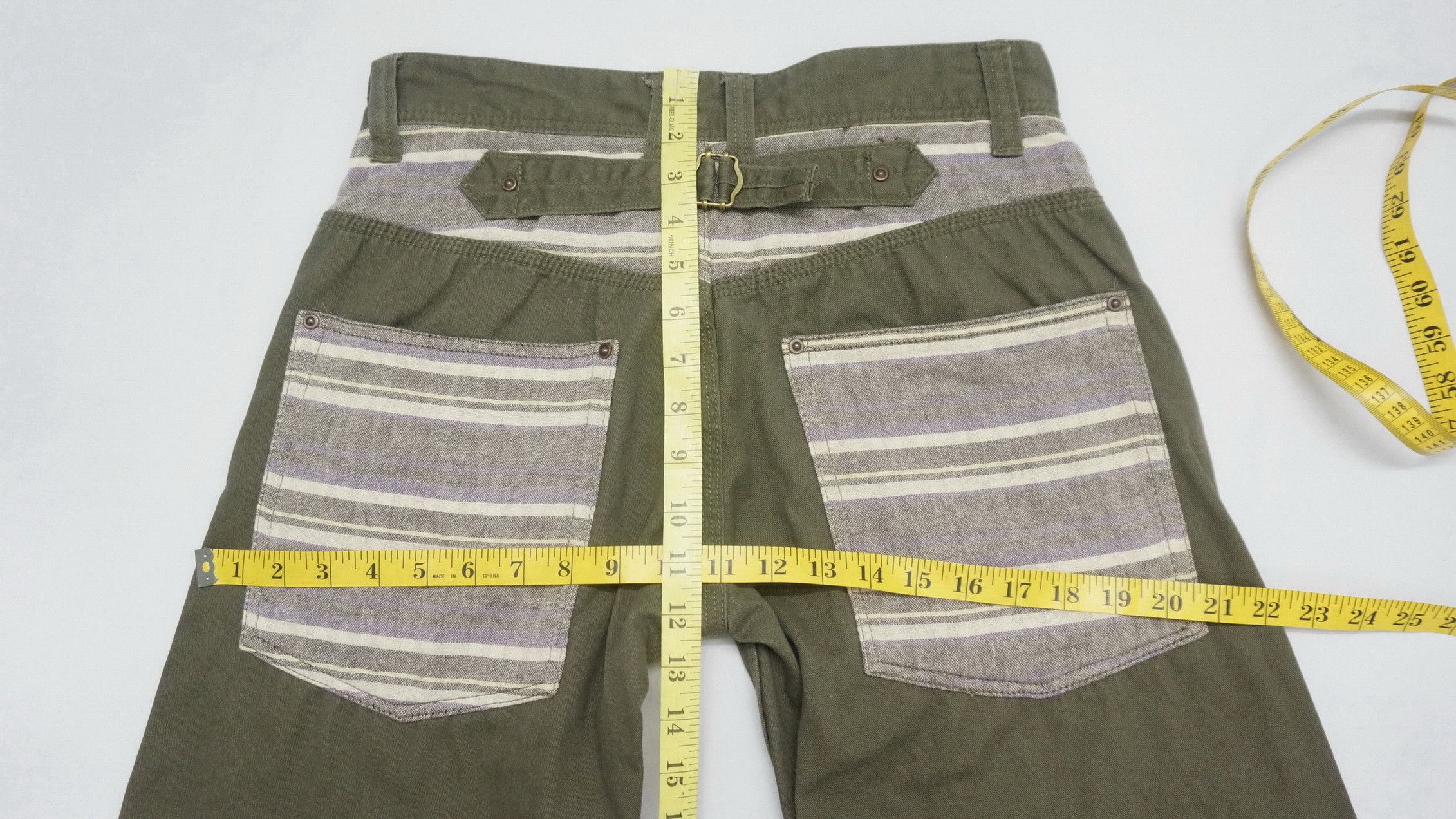 Japanese Brand 💥MADE IN HEAVEN🇯🇵Japan Fatigue Roll Up Pants Size US 29 - 17 Thumbnail