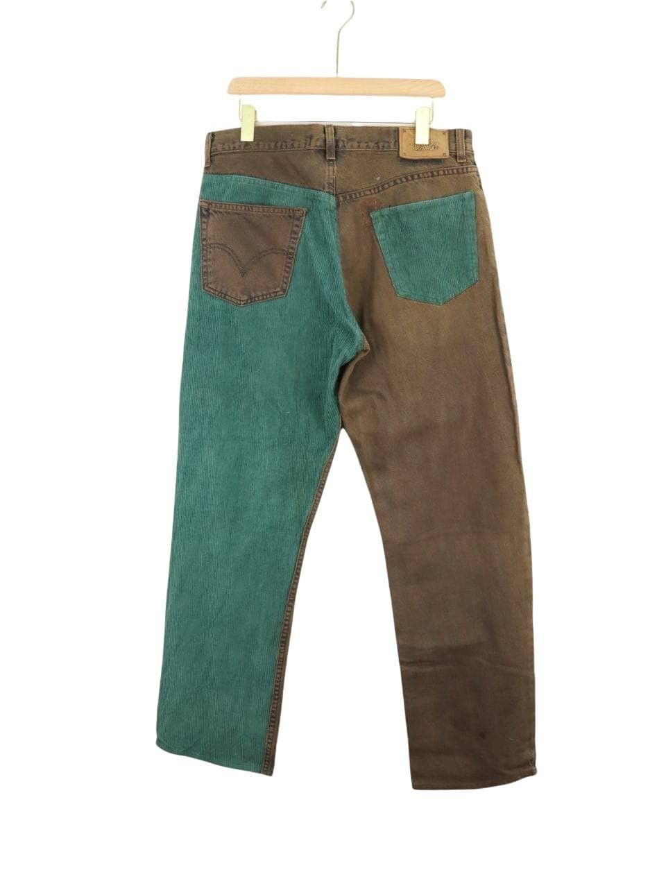 Designer × Levi's Levis "REMAKE" by KALIMERA Hybrid Corduroy Jeans Pant Size US 33 - 1 Thumbnail