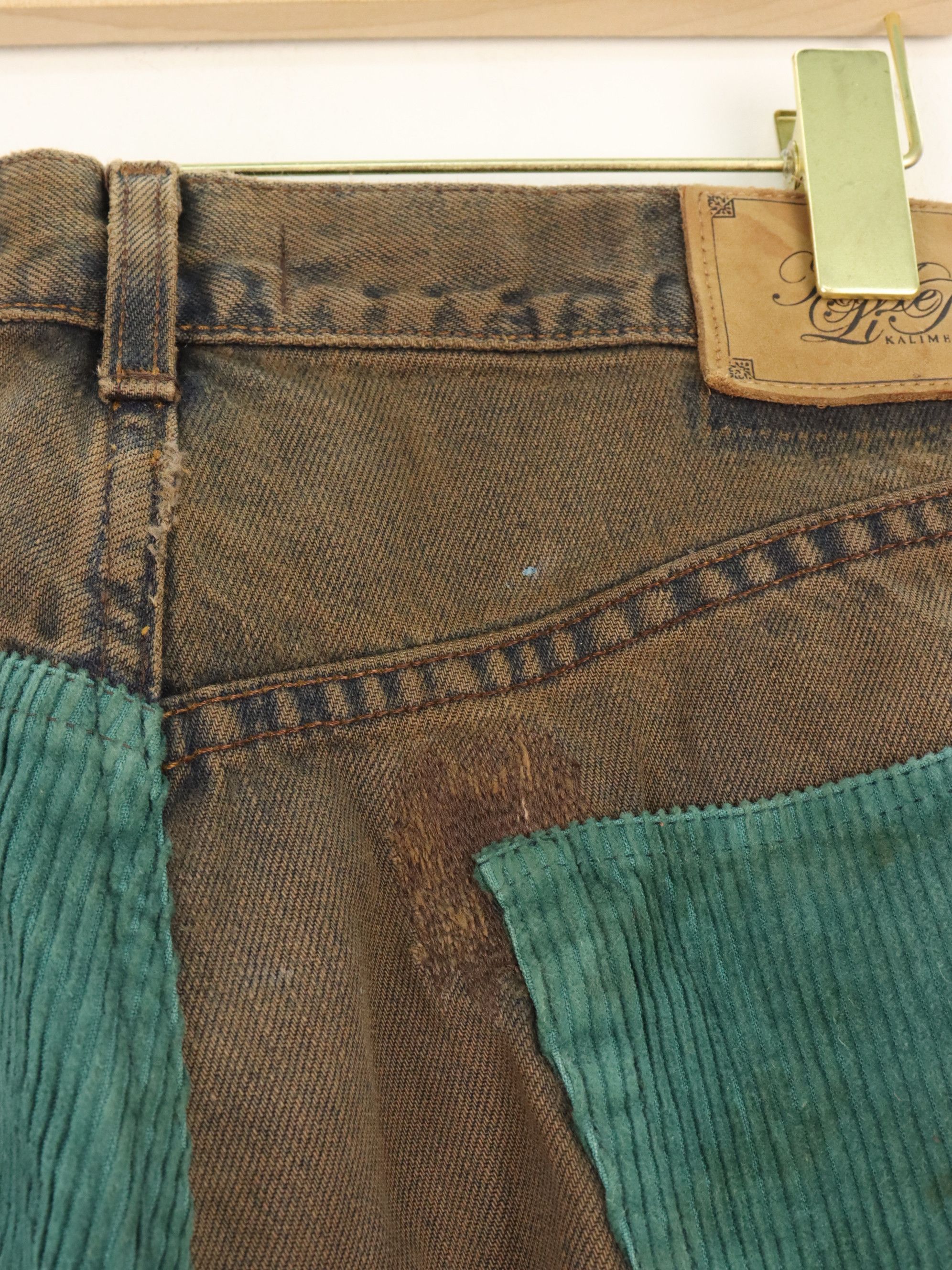 Designer × Levi's Levis "REMAKE" by KALIMERA Hybrid Corduroy Jeans Pant Size US 33 - 12 Thumbnail