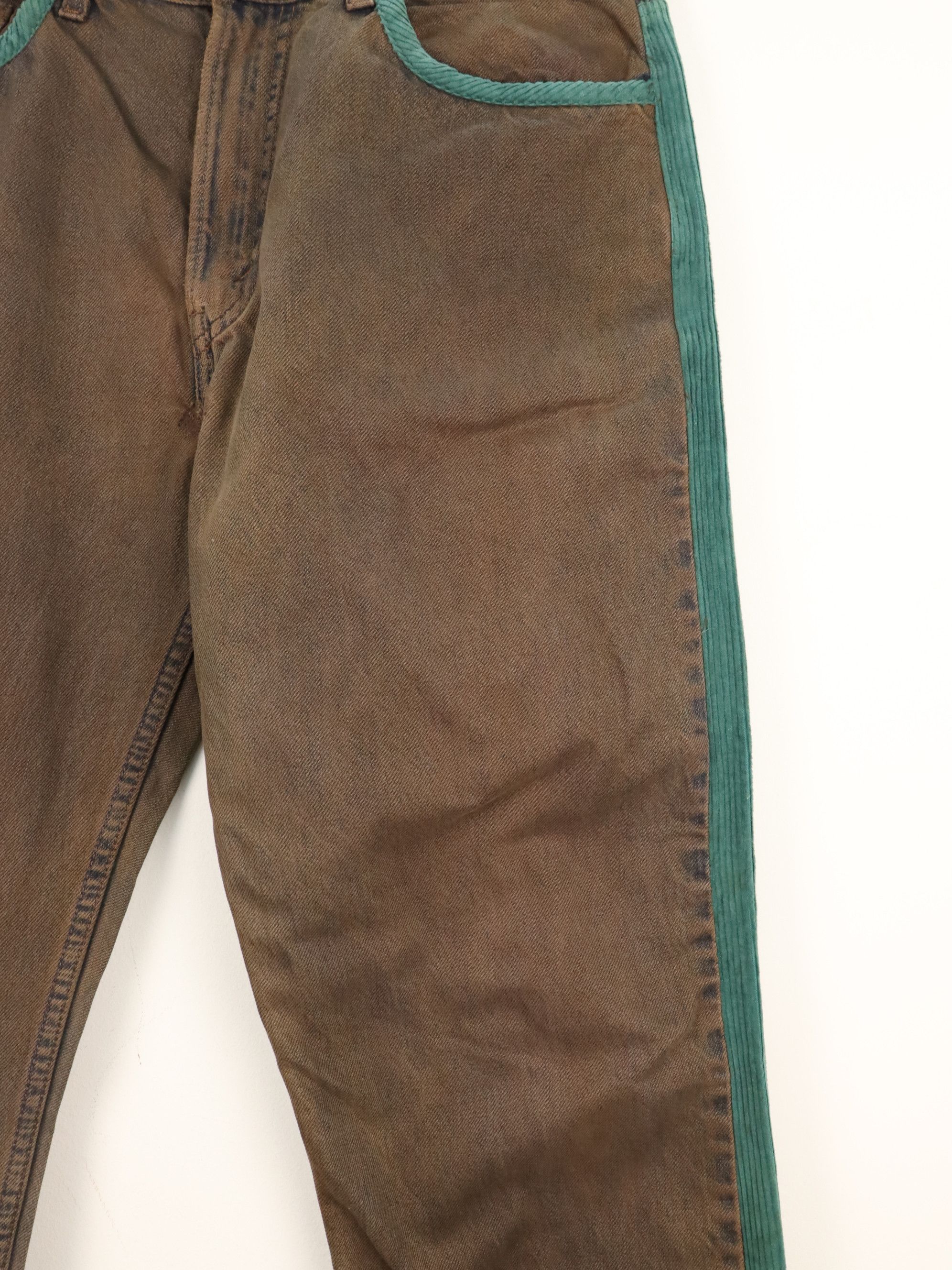 Designer × Levi's Levis "REMAKE" by KALIMERA Hybrid Corduroy Jeans Pant Size US 33 - 7 Thumbnail