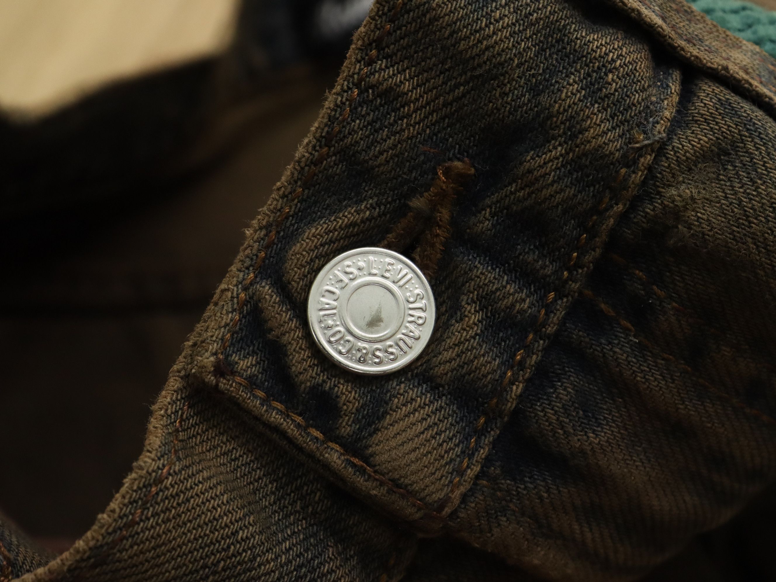 Designer × Levi's Levis "REMAKE" by KALIMERA Hybrid Corduroy Jeans Pant Size US 33 - 20 Thumbnail