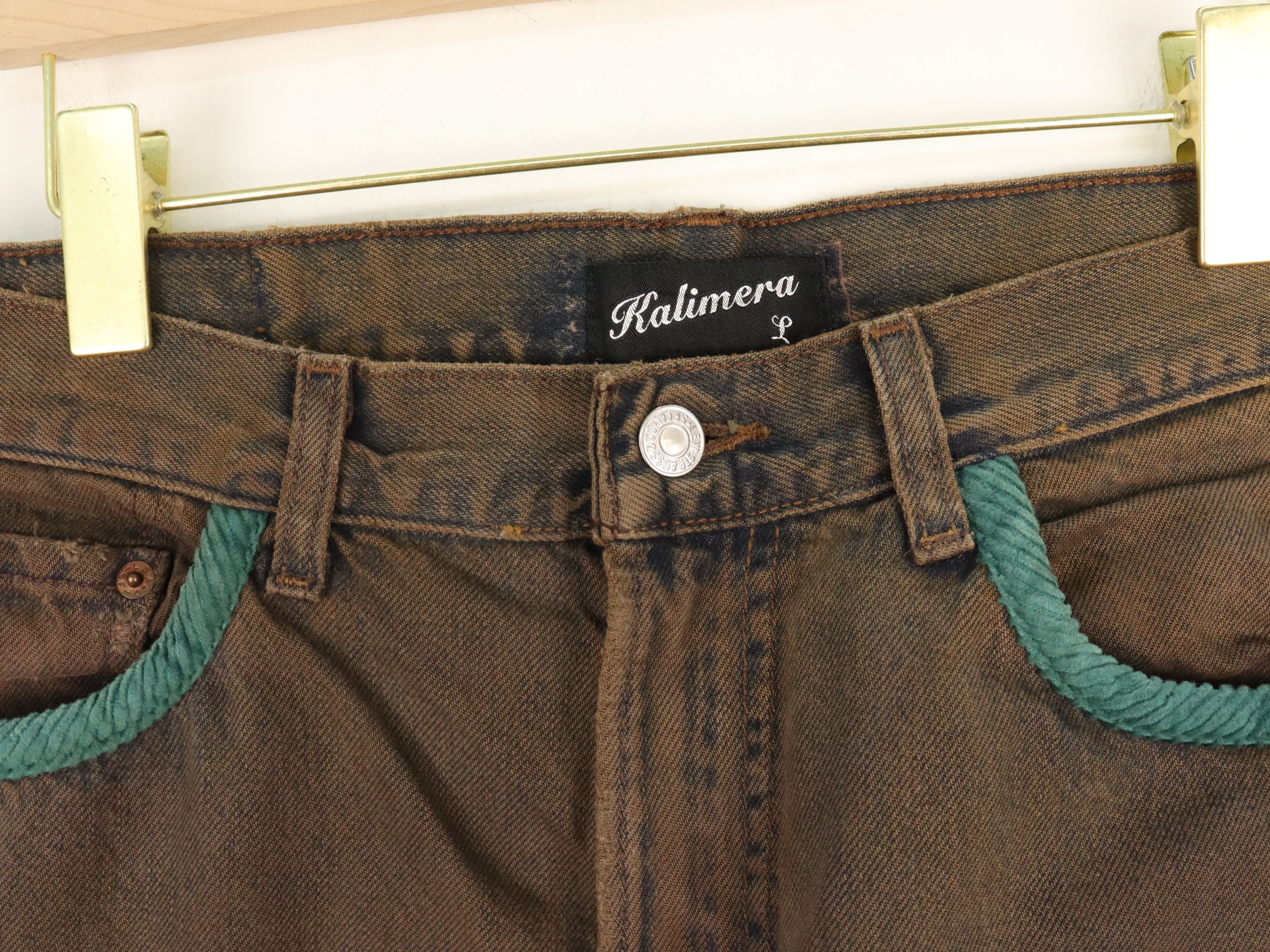 Designer × Levi's Levis "REMAKE" by KALIMERA Hybrid Corduroy Jeans Pant Size US 33 - 10 Thumbnail