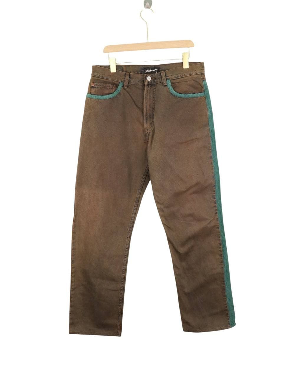Designer × Levi's Levis "REMAKE" by KALIMERA Hybrid Corduroy Jeans Pant Size US 33 - 2 Thumbnail