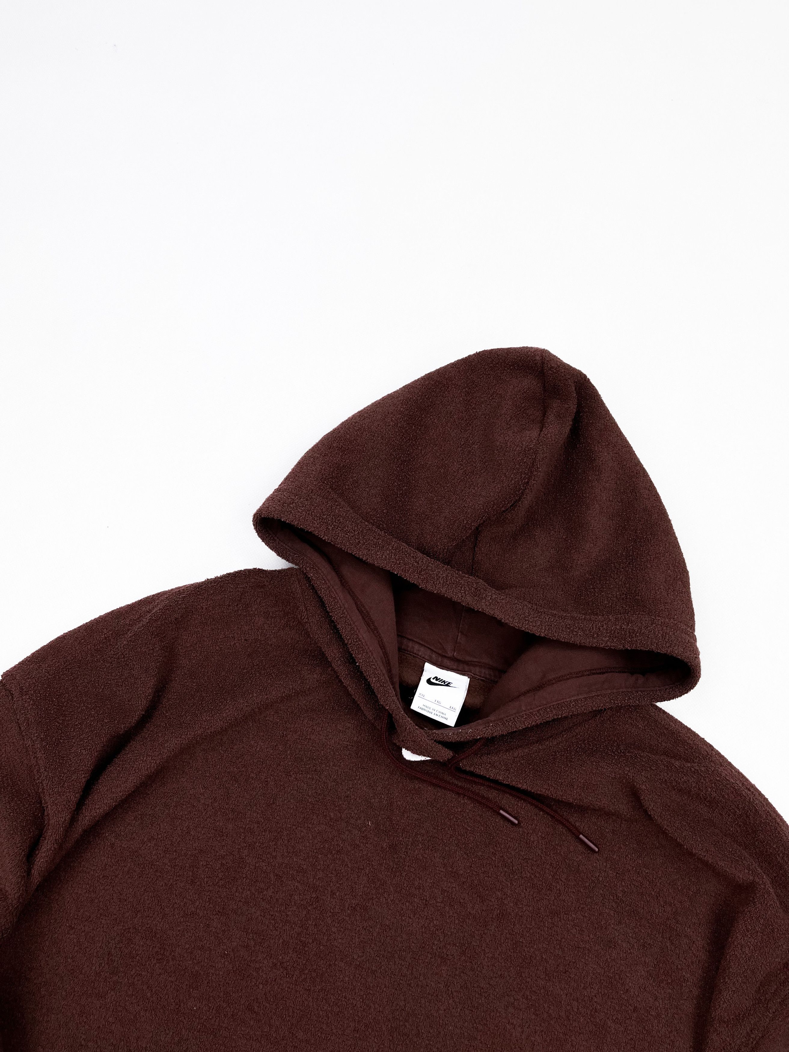 Nike Nike brown fluffy fleece hoodie central swoosh XXL rare Size US XXL / EU 58 / 5 - 3 Thumbnail