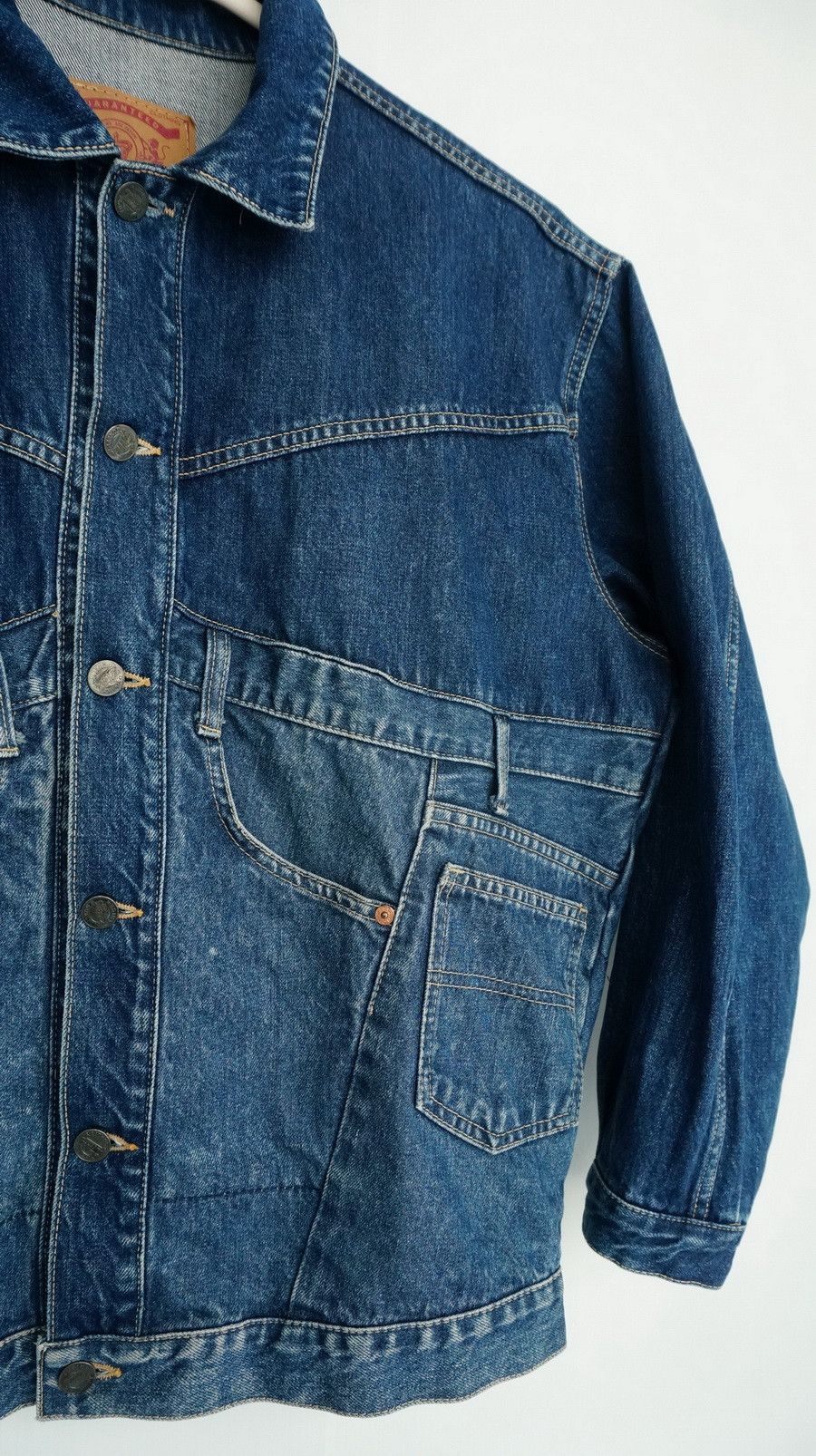 Vintage Rare Vintage Japan FITTZ Hybrid Baggy Denim Jacket Size US M / EU 48-50 / 2 - 15 Thumbnail
