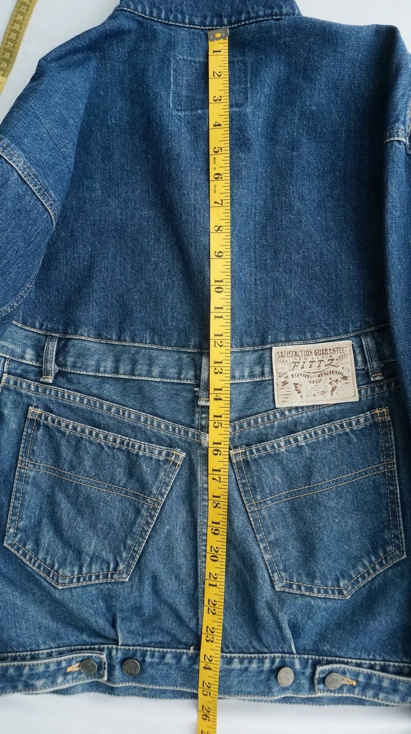 Vintage Rare Vintage Japan FITTZ Hybrid Baggy Denim Jacket Size US M / EU 48-50 / 2 - 9 Thumbnail