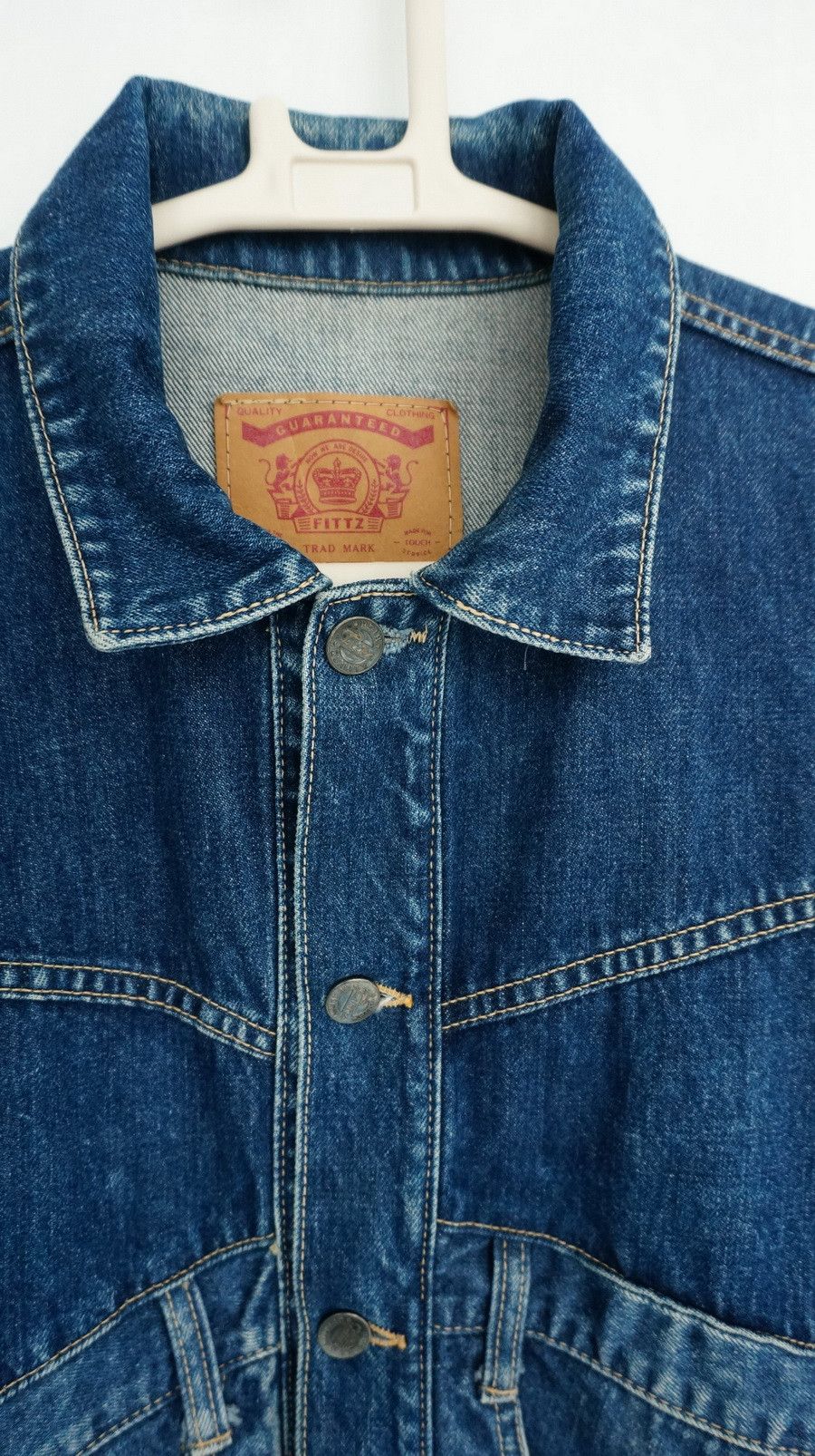 Vintage Rare Vintage Japan FITTZ Hybrid Baggy Denim Jacket Size US M / EU 48-50 / 2 - 16 Thumbnail